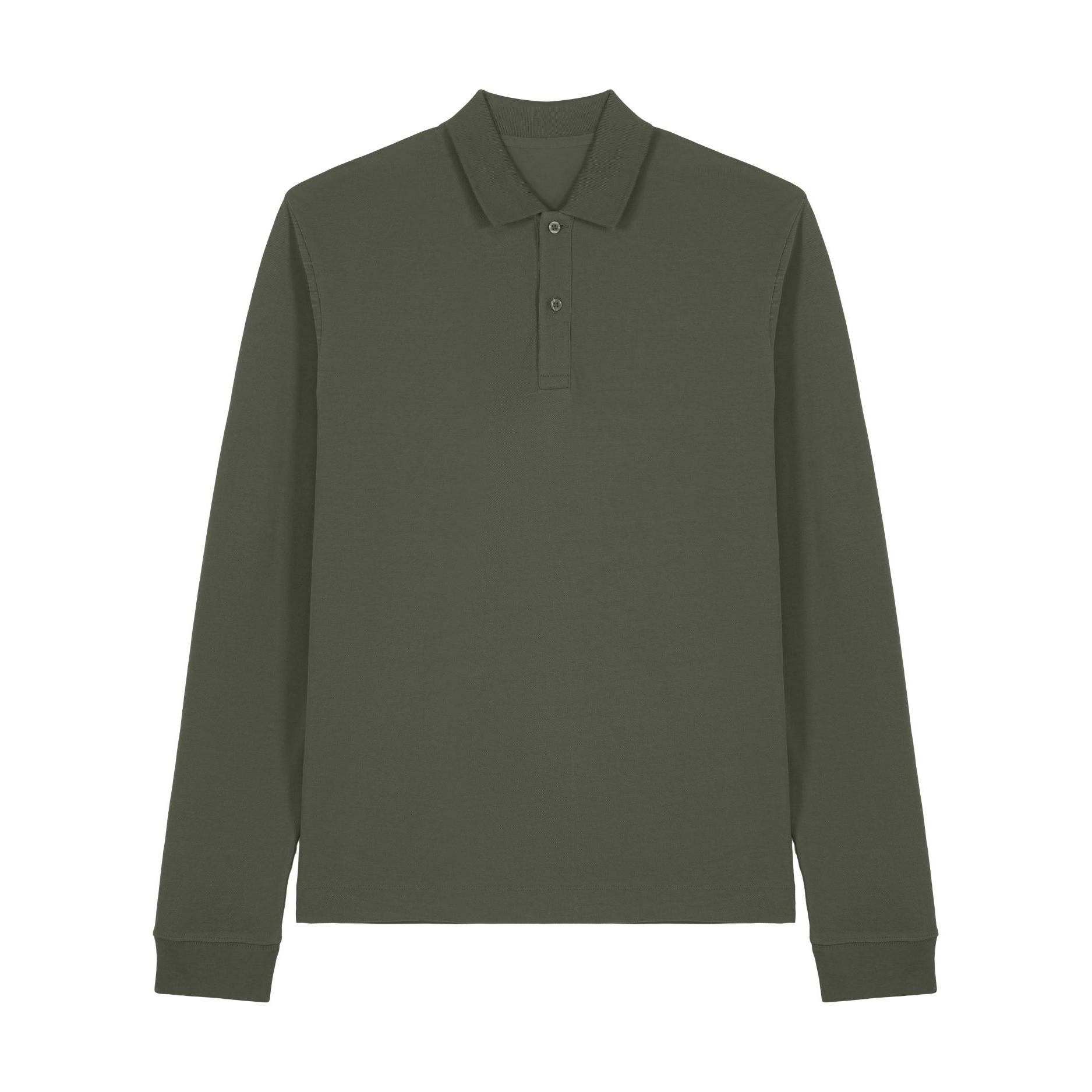 Tricou polo cu mânecă lungă Unisex Prepster 2.0 Khaki