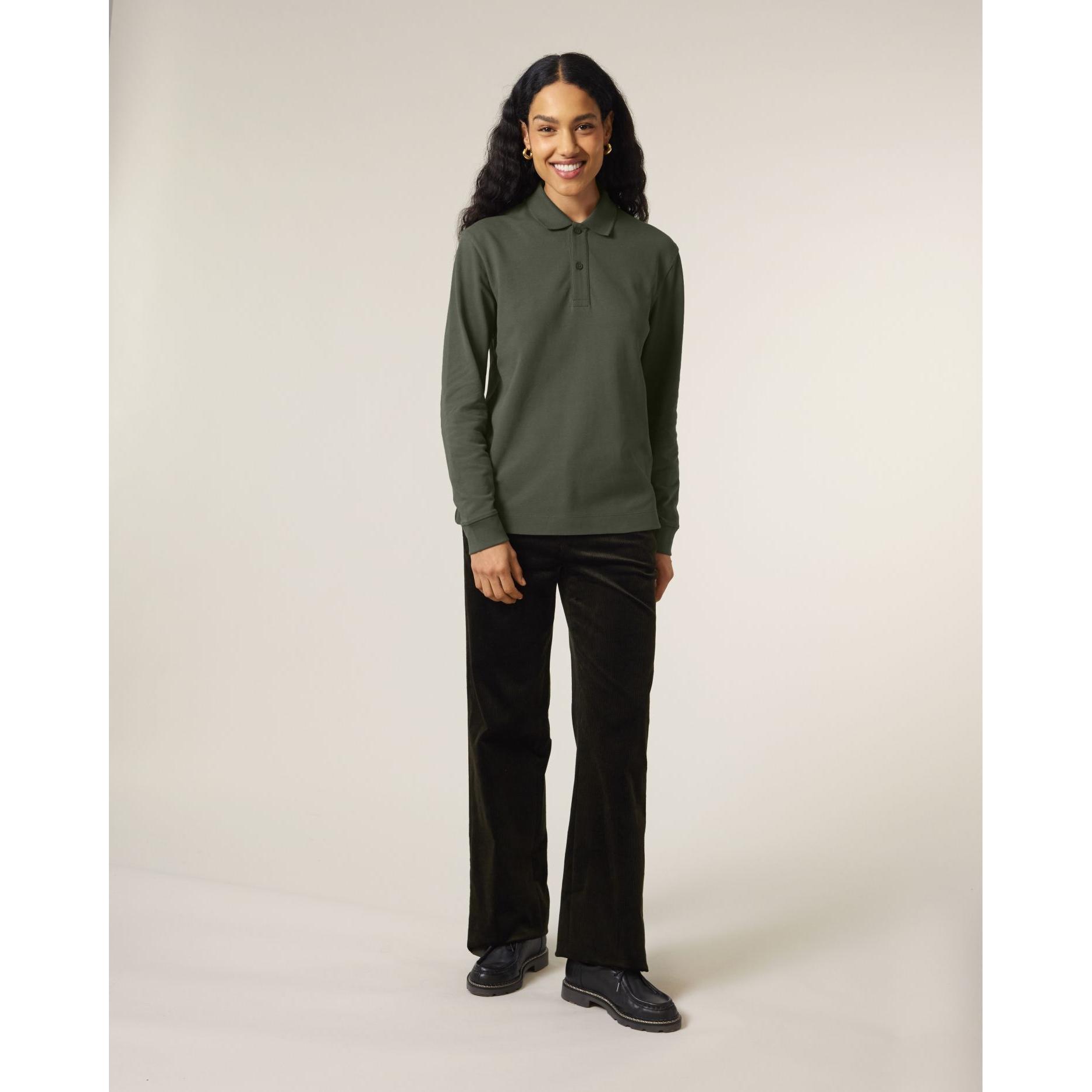 Tricou polo cu mânecă lungă Unisex Prepster 2.0 Khaki XXL