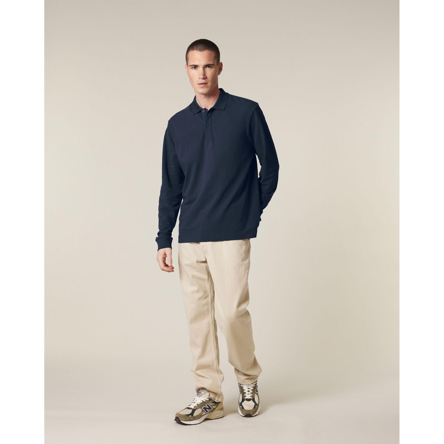 Tricou polo cu mânecă lungă Unisex Prepster 2.0 French Navy M