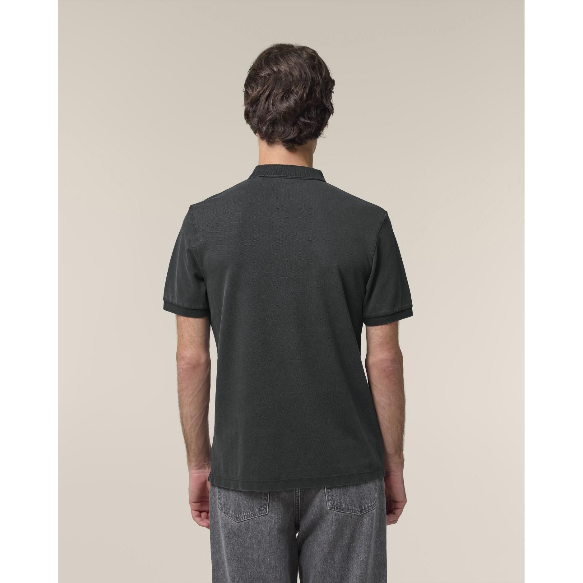 Tricou polo unisex Coaster Vintage G. Dyed Black Rock XL