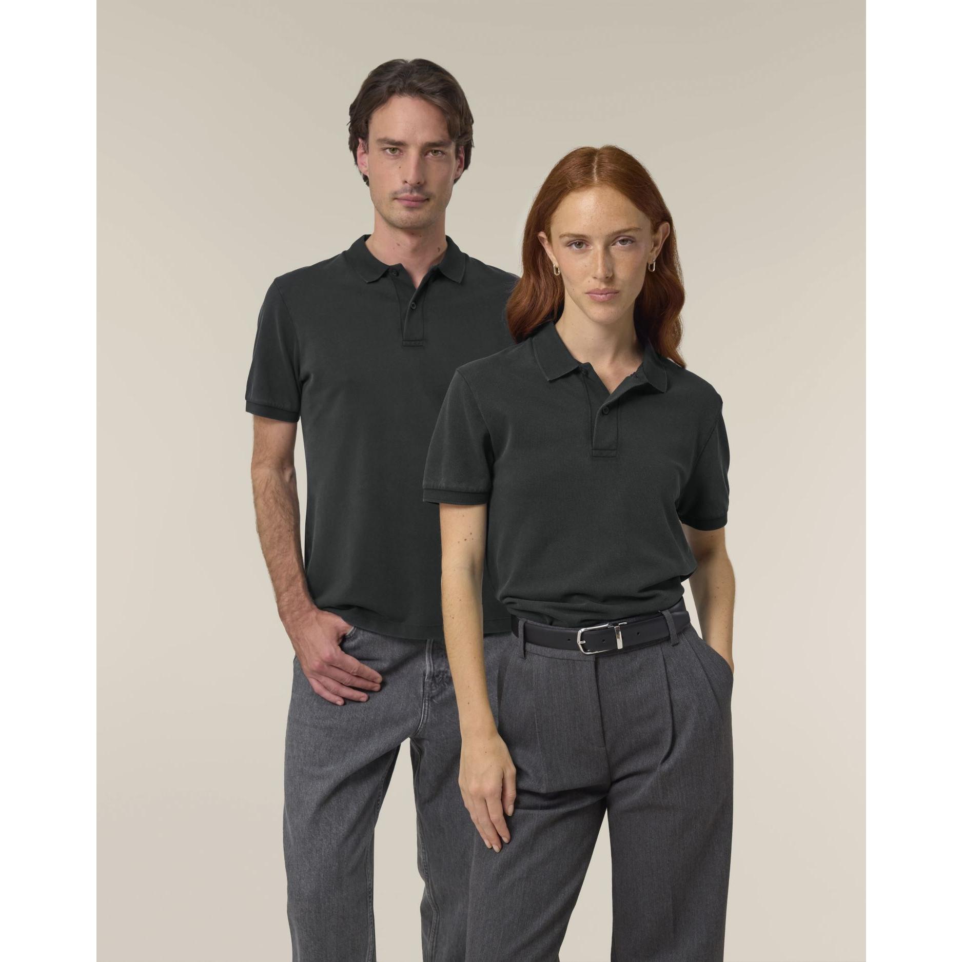 Tricou polo unisex Coaster Vintage G. Dyed Black Rock XXL