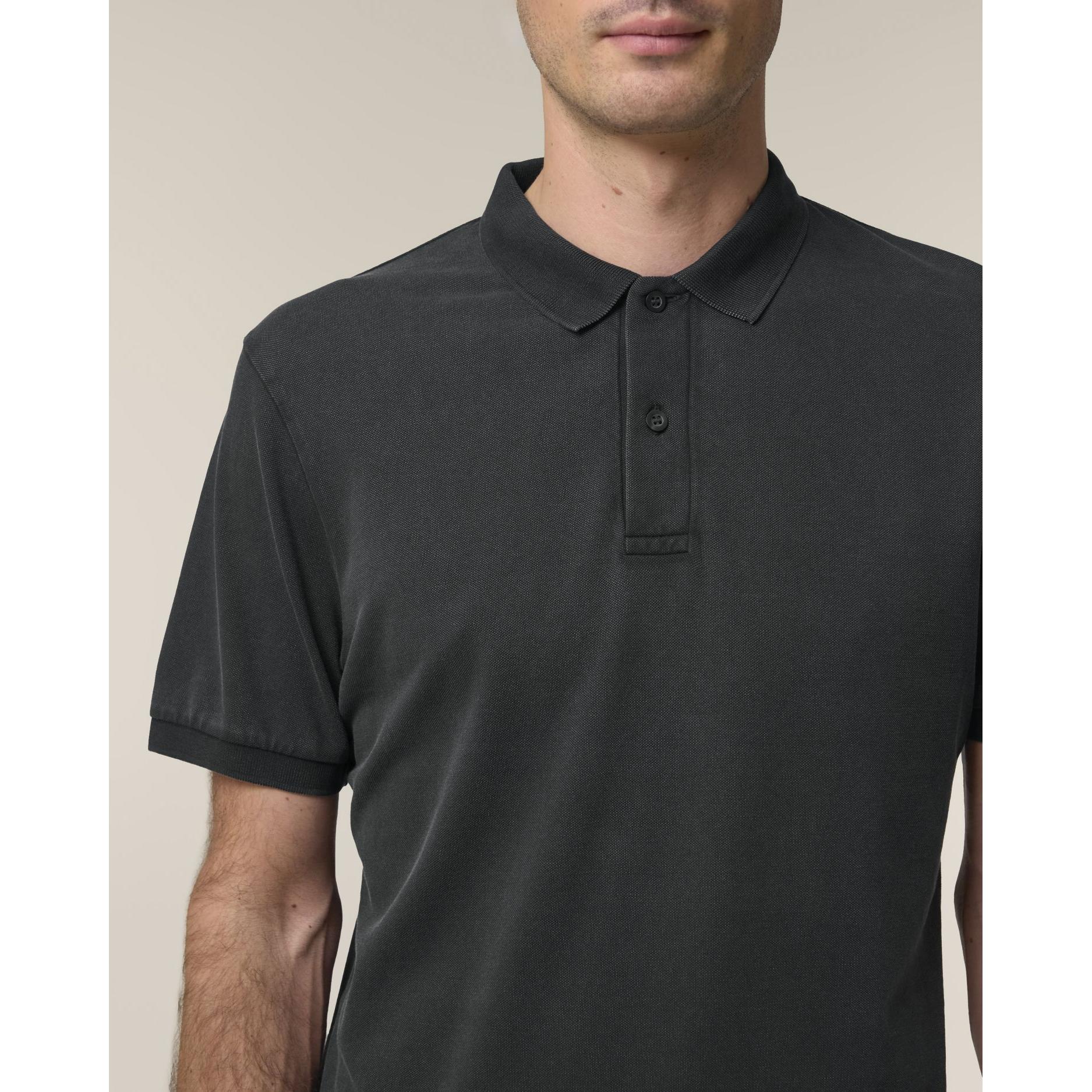 Tricou polo unisex Coaster Vintage G. Dyed Black Rock XL