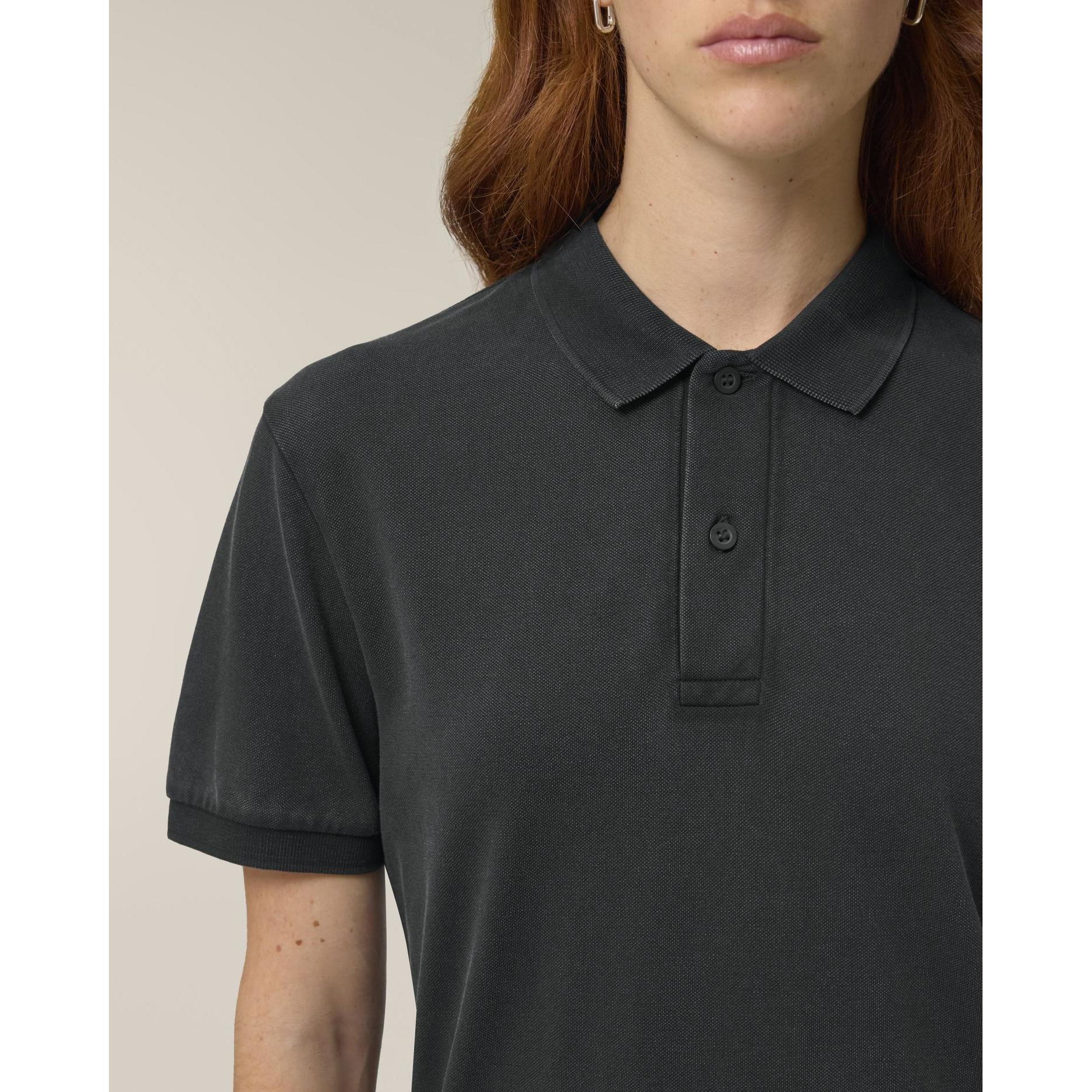 Tricou polo unisex Coaster Vintage G. Dyed Black Rock XL
