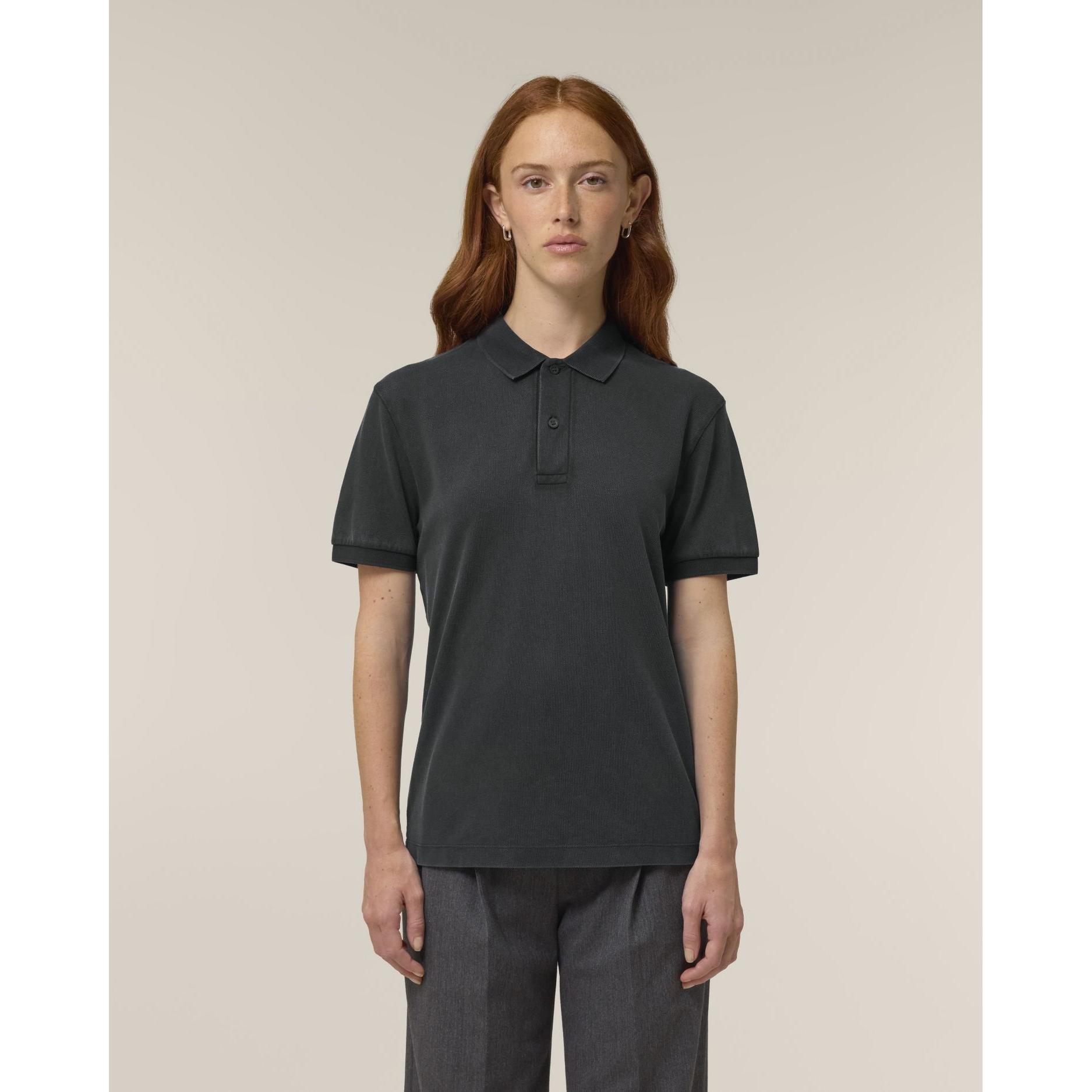 Tricou polo unisex Coaster Vintage G. Dyed Black Rock XL