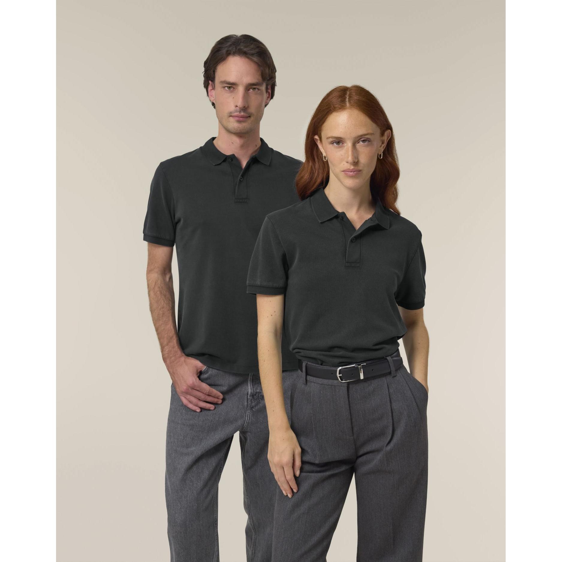 Tricou polo unisex Coaster Vintage G. Dyed Black Rock XL