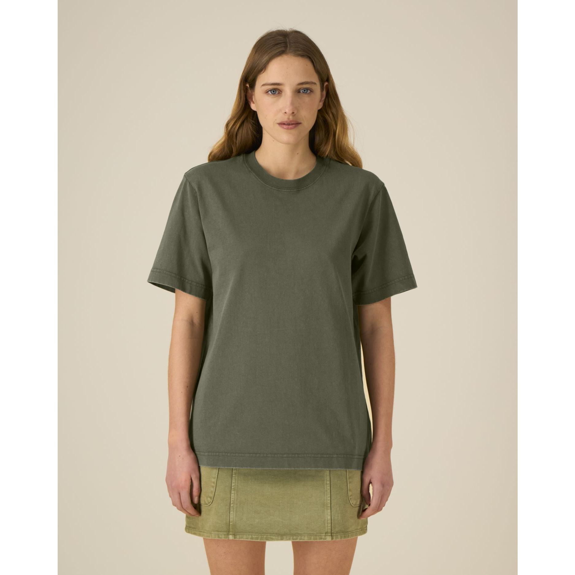 Tricou unisex Freestyler Vintage G. Dyed Khaki 2XS
