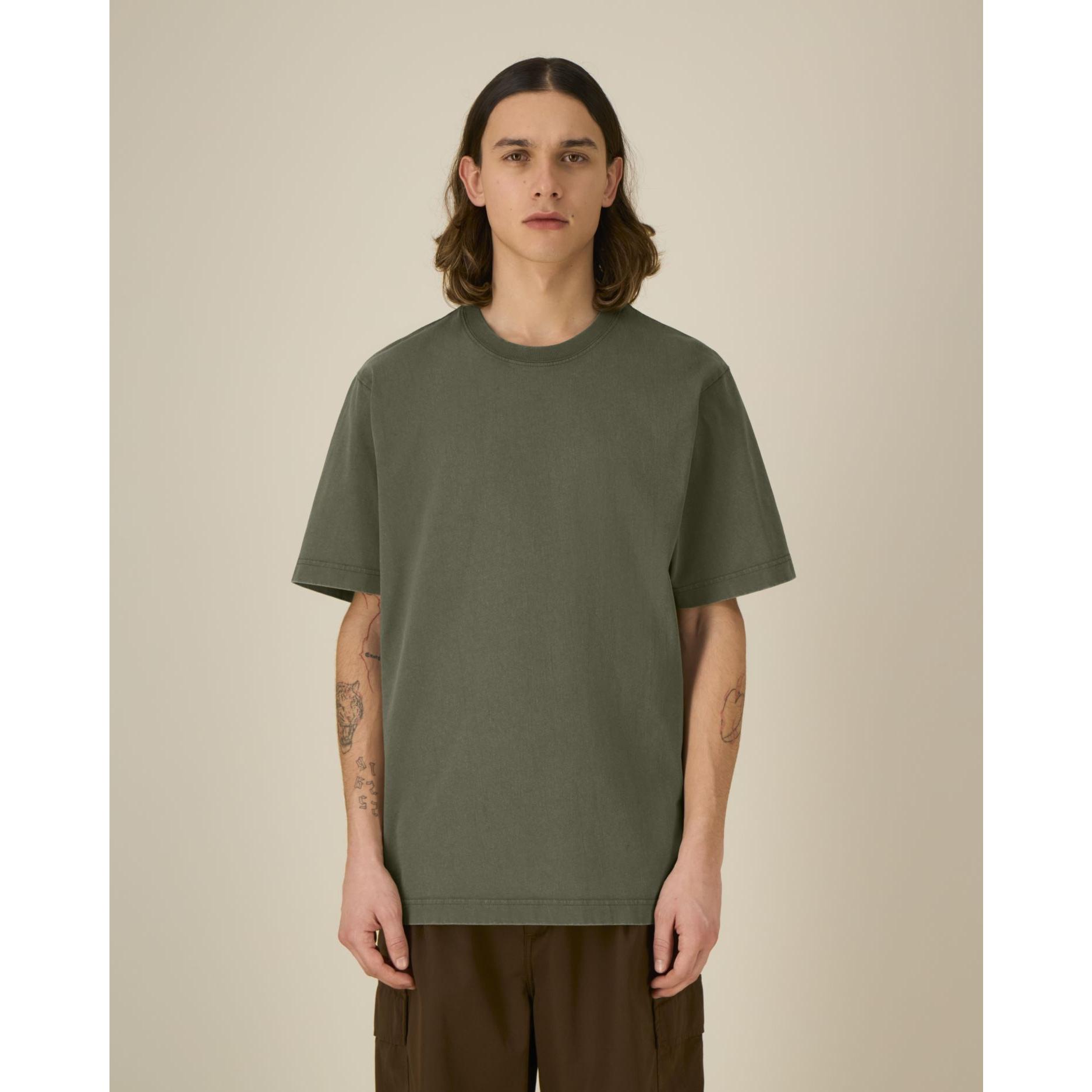 Tricou unisex Freestyler Vintage G. Dyed Khaki 2XS
