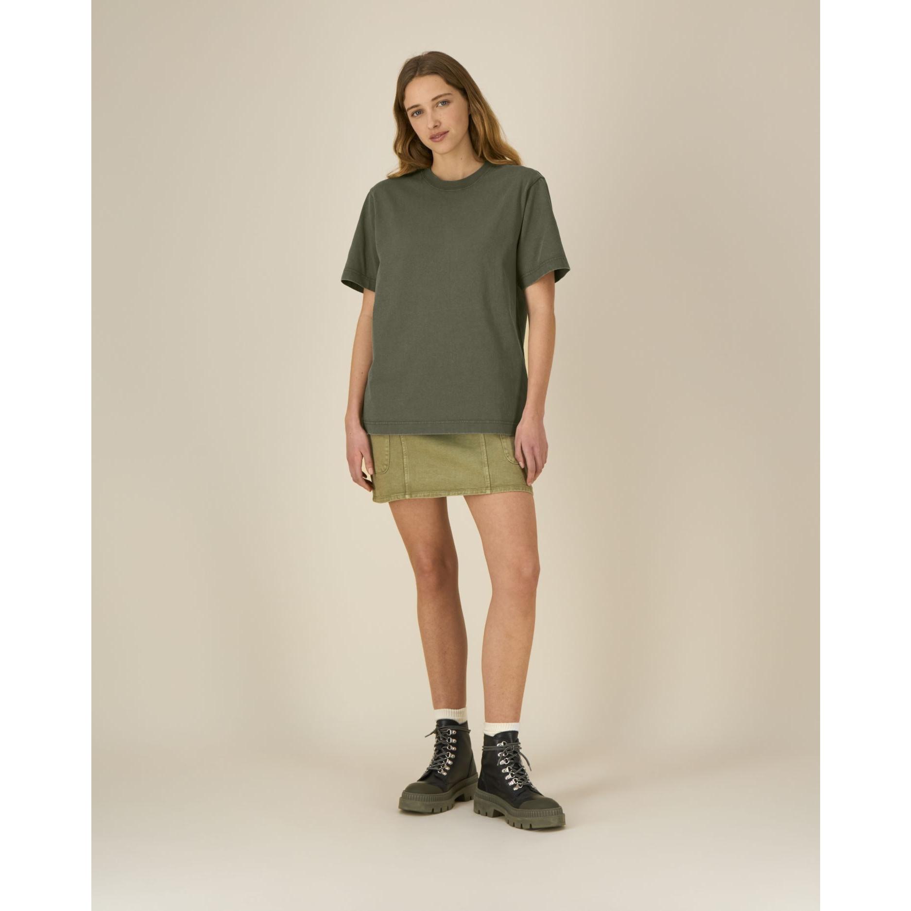 Tricou unisex Freestyler Vintage G. Dyed Khaki 2XS