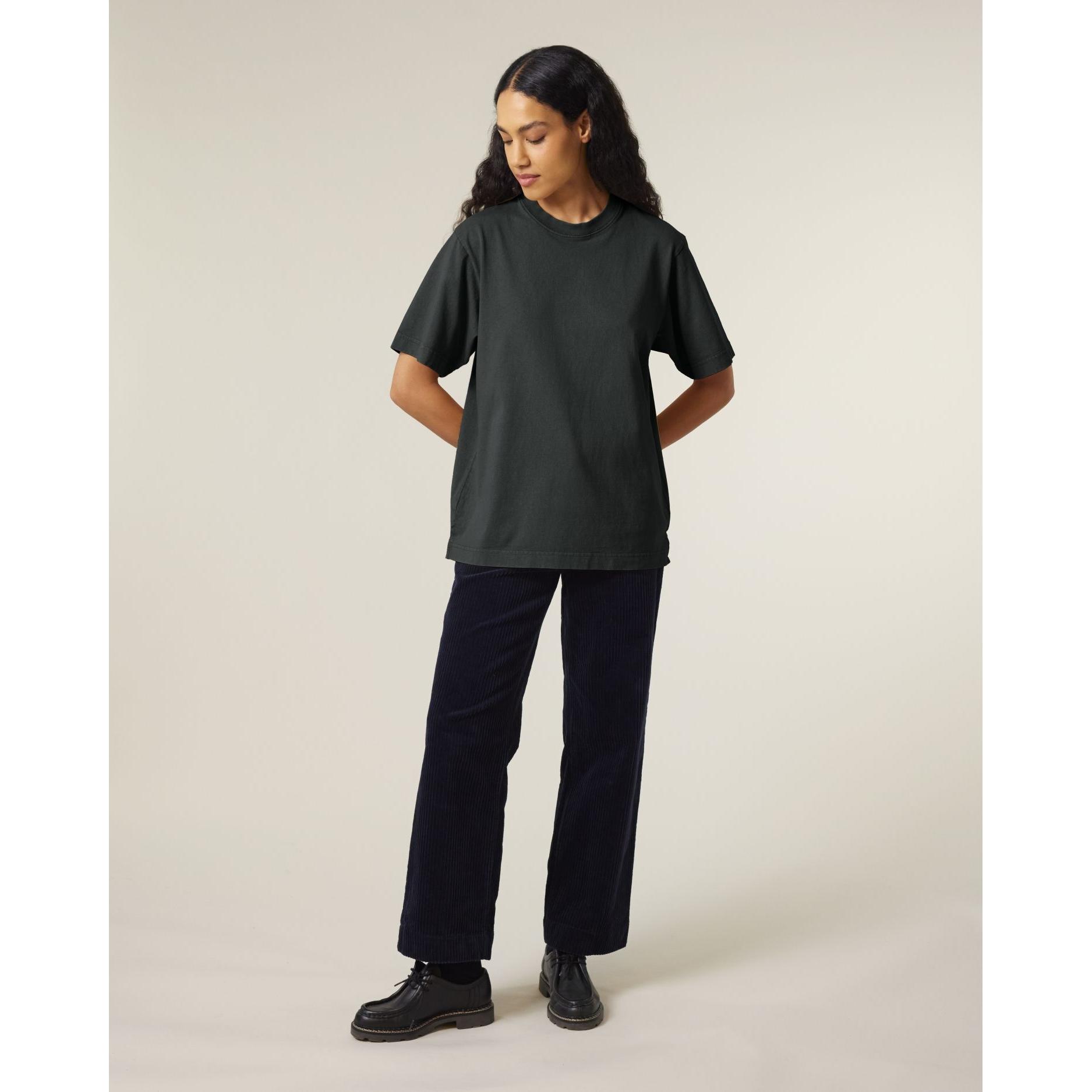 Tricou unisex Freestyler Vintage G. Dyed Black Rock S