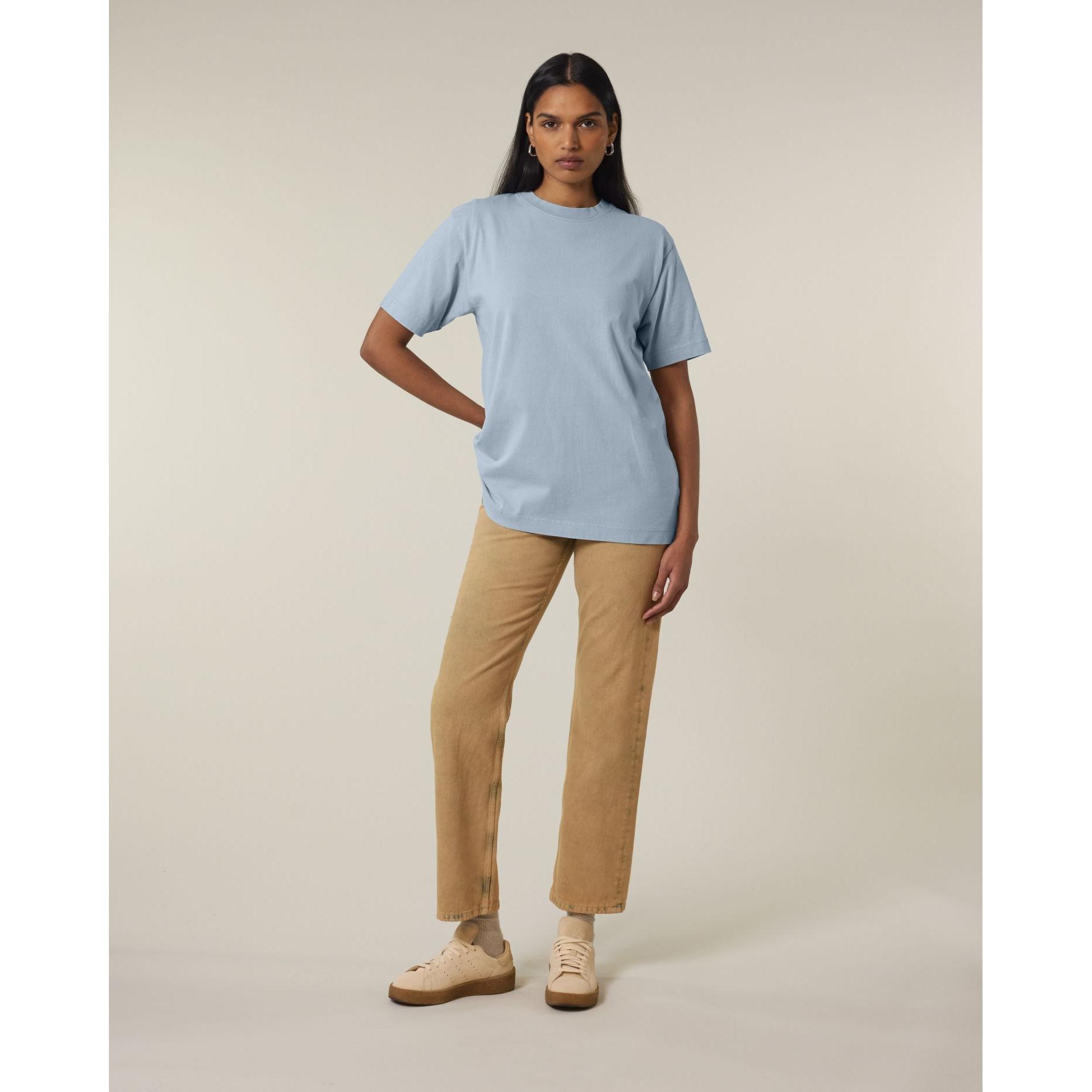 Tricou unisex Freestyler Vintage G. Dyed Blue Stone L