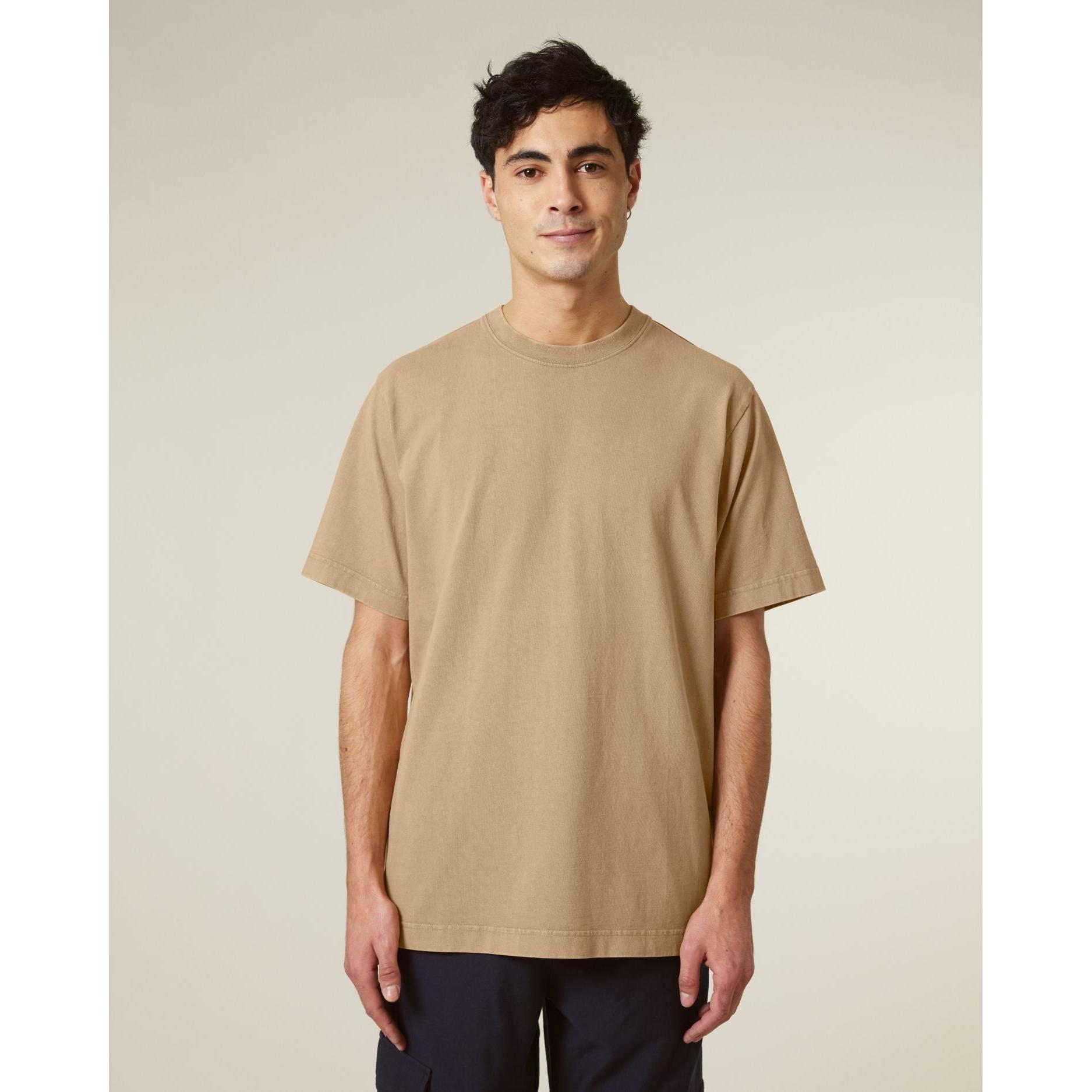 Tricou unisex Freestyler Vintage G. Dyed Latte L
