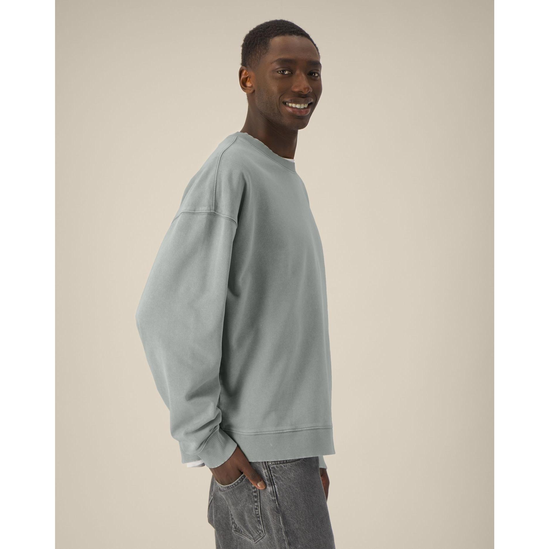 Bluză unisex Radder 2.0 Vintage G. Dyed Misty Grey 3XL