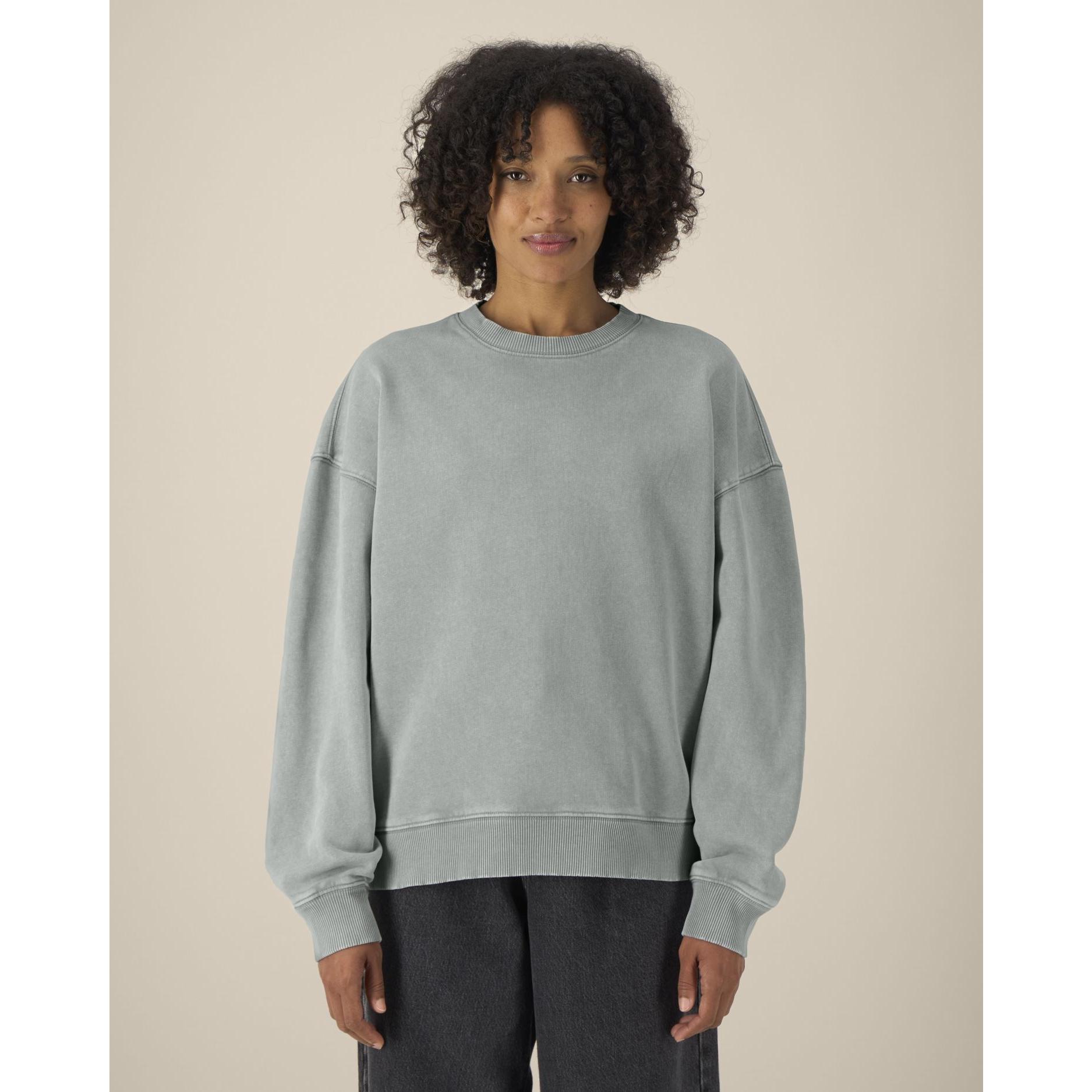 Bluză unisex Radder 2.0 Vintage G. Dyed Misty Grey 3XL