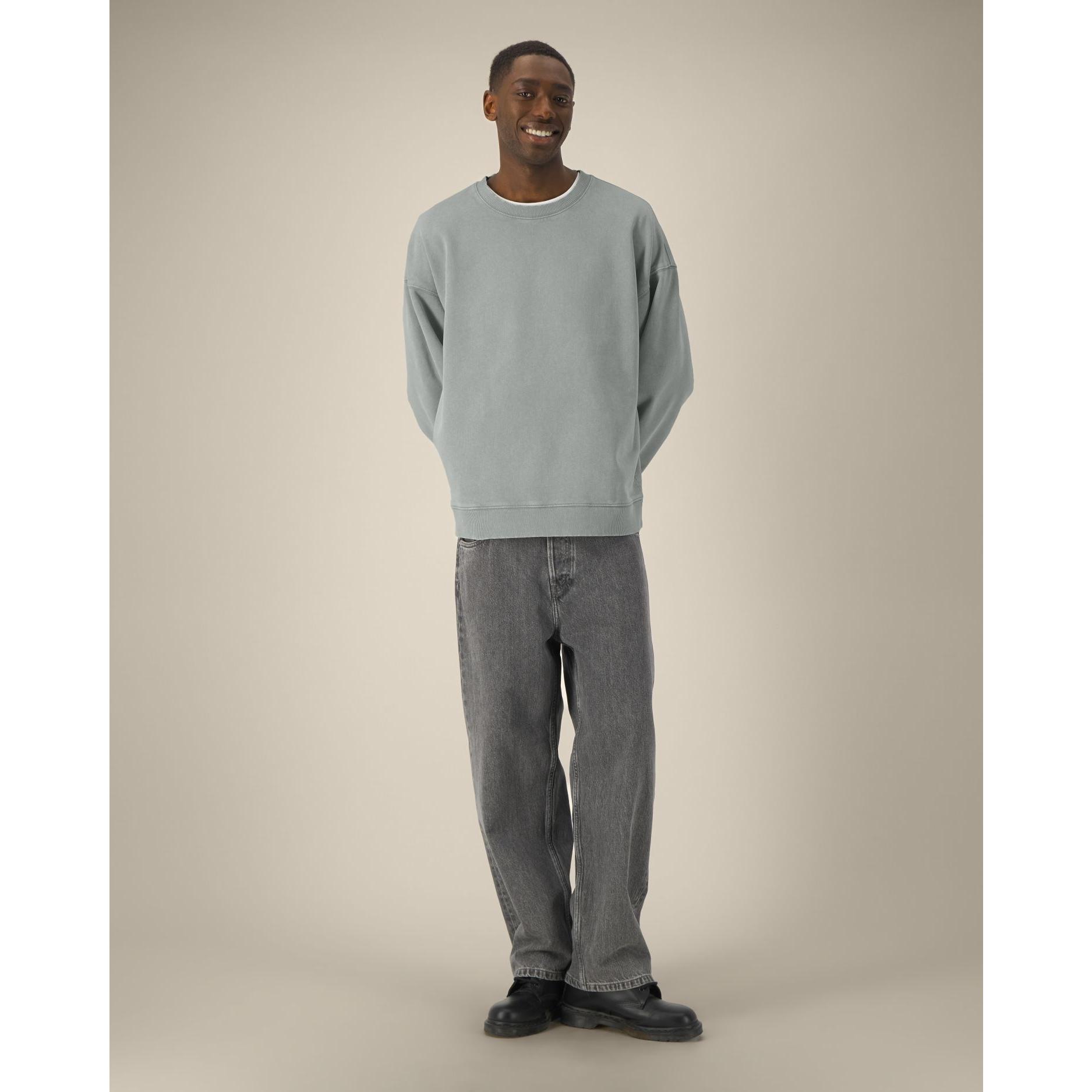 Bluză unisex Radder 2.0 Vintage G. Dyed Misty Grey 3XL