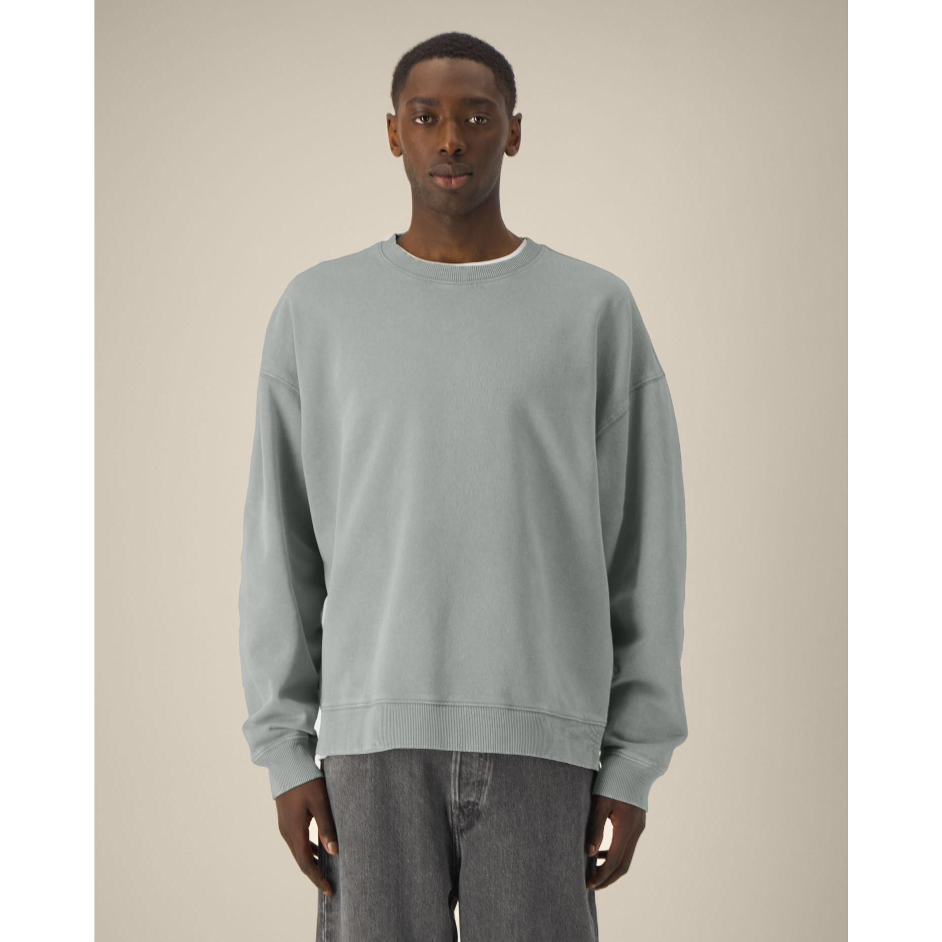 Bluză unisex Radder 2.0 Vintage G. Dyed Misty Grey 3XL