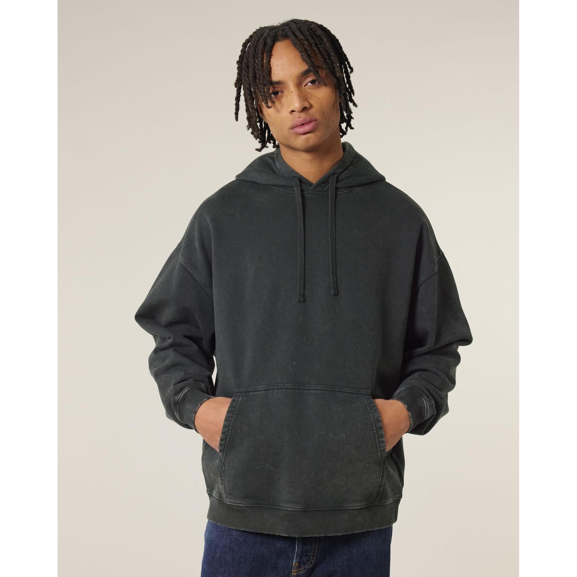 Hanorac unisex Slammer 2.0 vintage G. Dyed Black Rock M