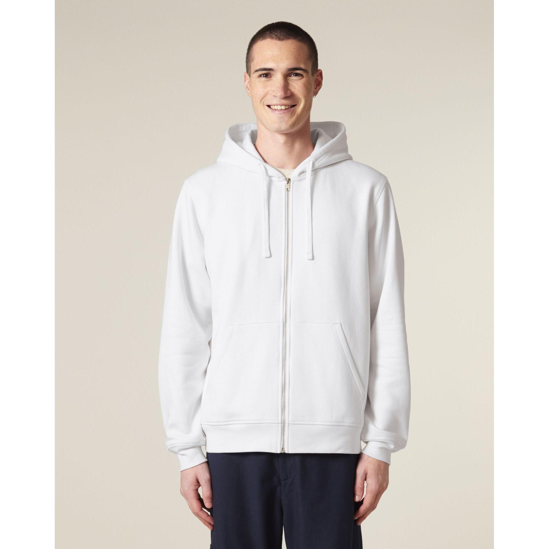Hanorac cu fermoar unisex Mixer White XL