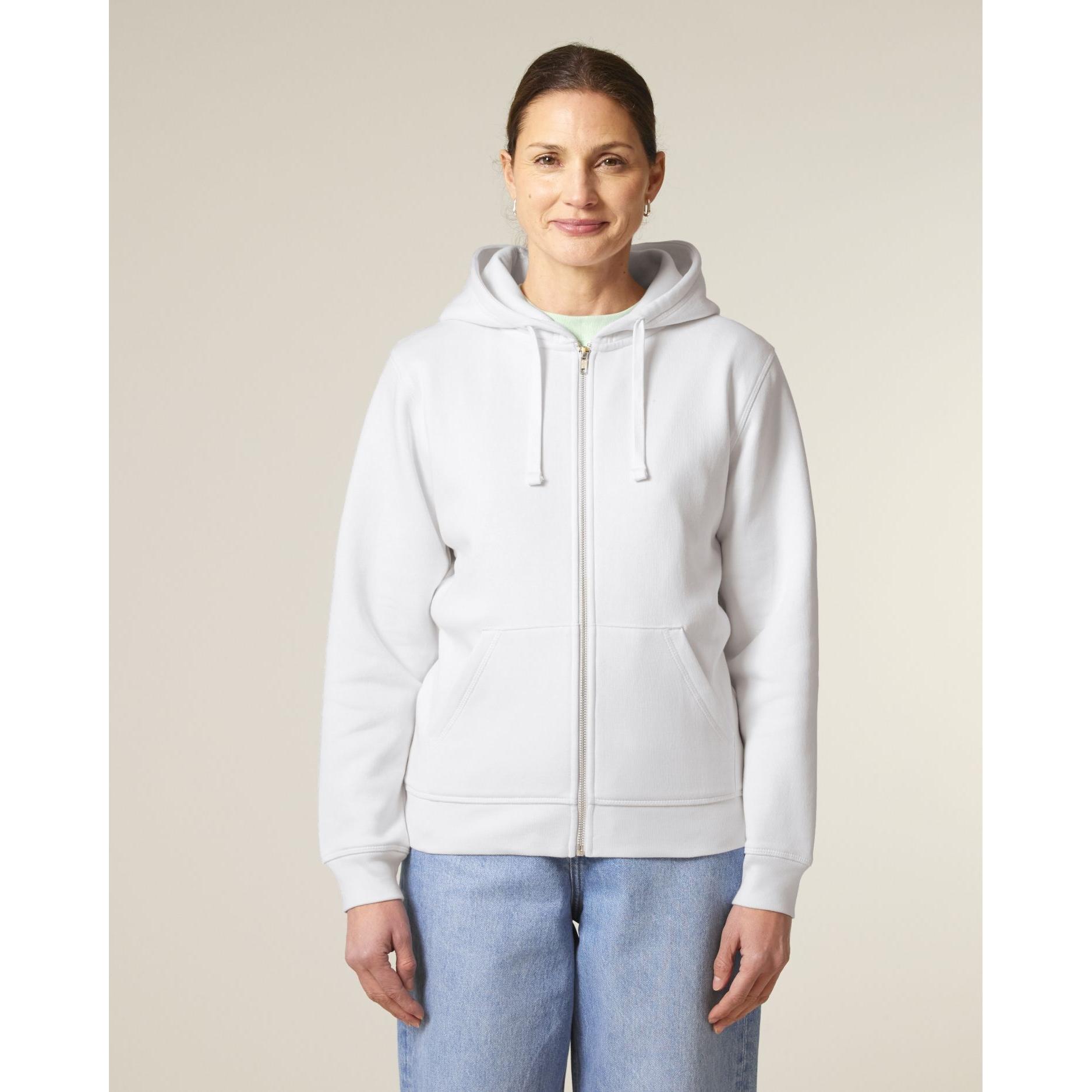 Hanorac cu fermoar unisex Mixer White XL