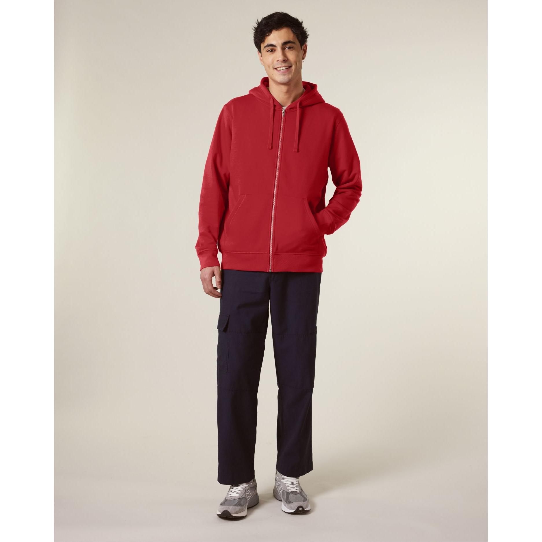 Hanorac cu fermoar unisex Mixer Red XXL