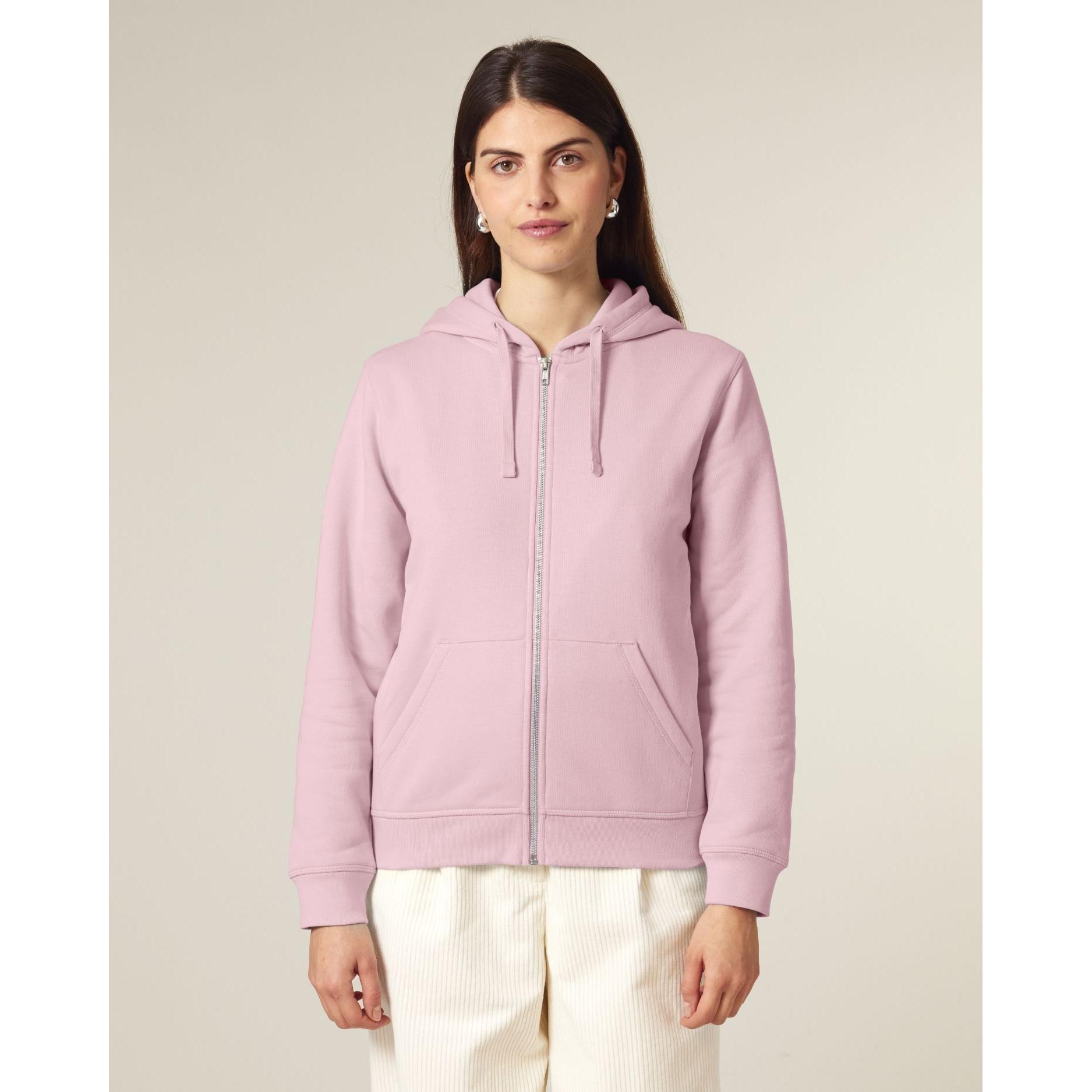 Hanorac cu fermoar unisex Mixer Cotton Pink S