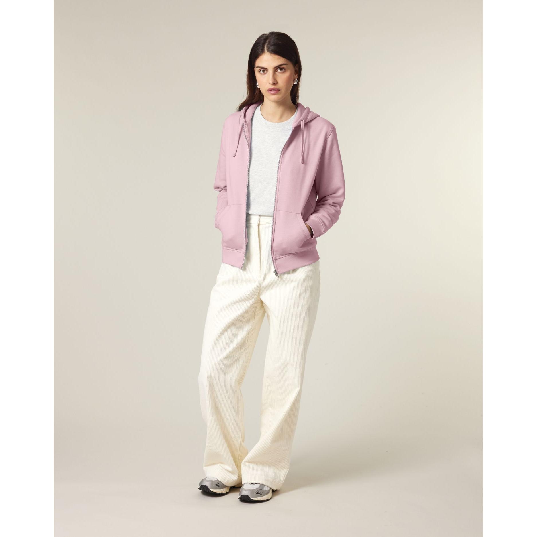 Hanorac cu fermoar unisex Mixer Cotton Pink S