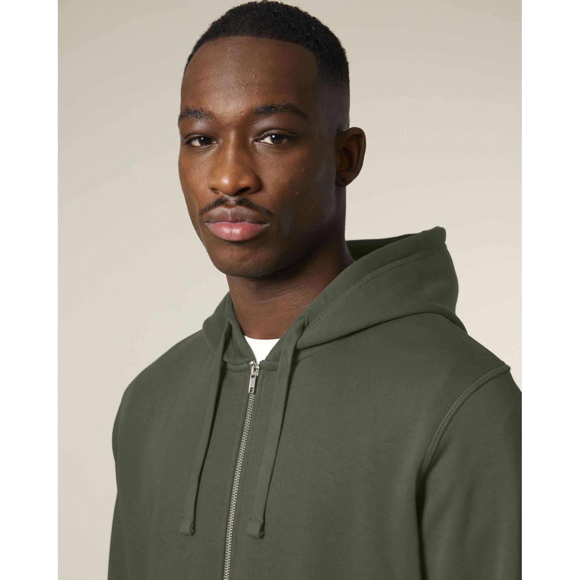 Hanorac cu fermoar unisex Mixer Khaki XXL