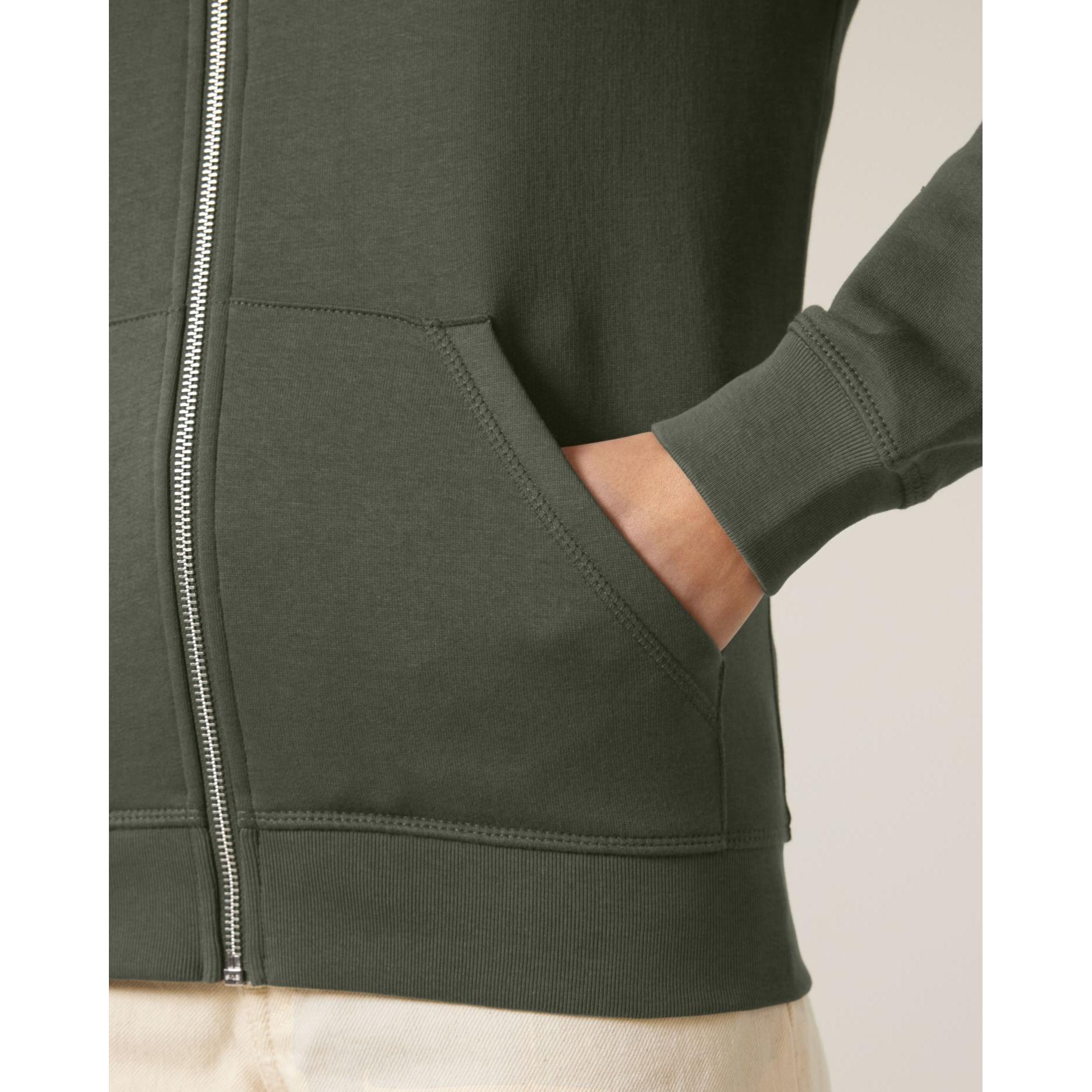 Hanorac cu fermoar unisex Mixer Khaki XXL