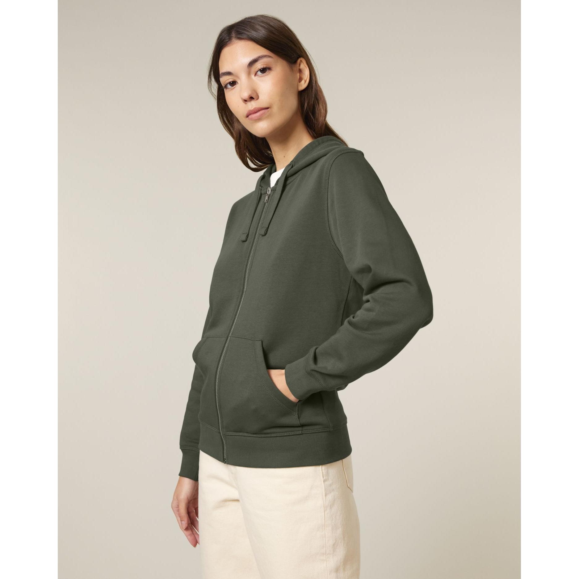 Hanorac cu fermoar unisex Mixer Khaki XXL