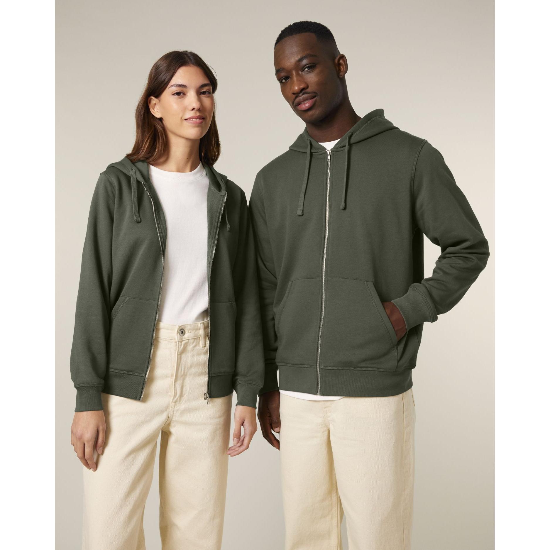 Hanorac cu fermoar unisex Mixer Khaki XXL