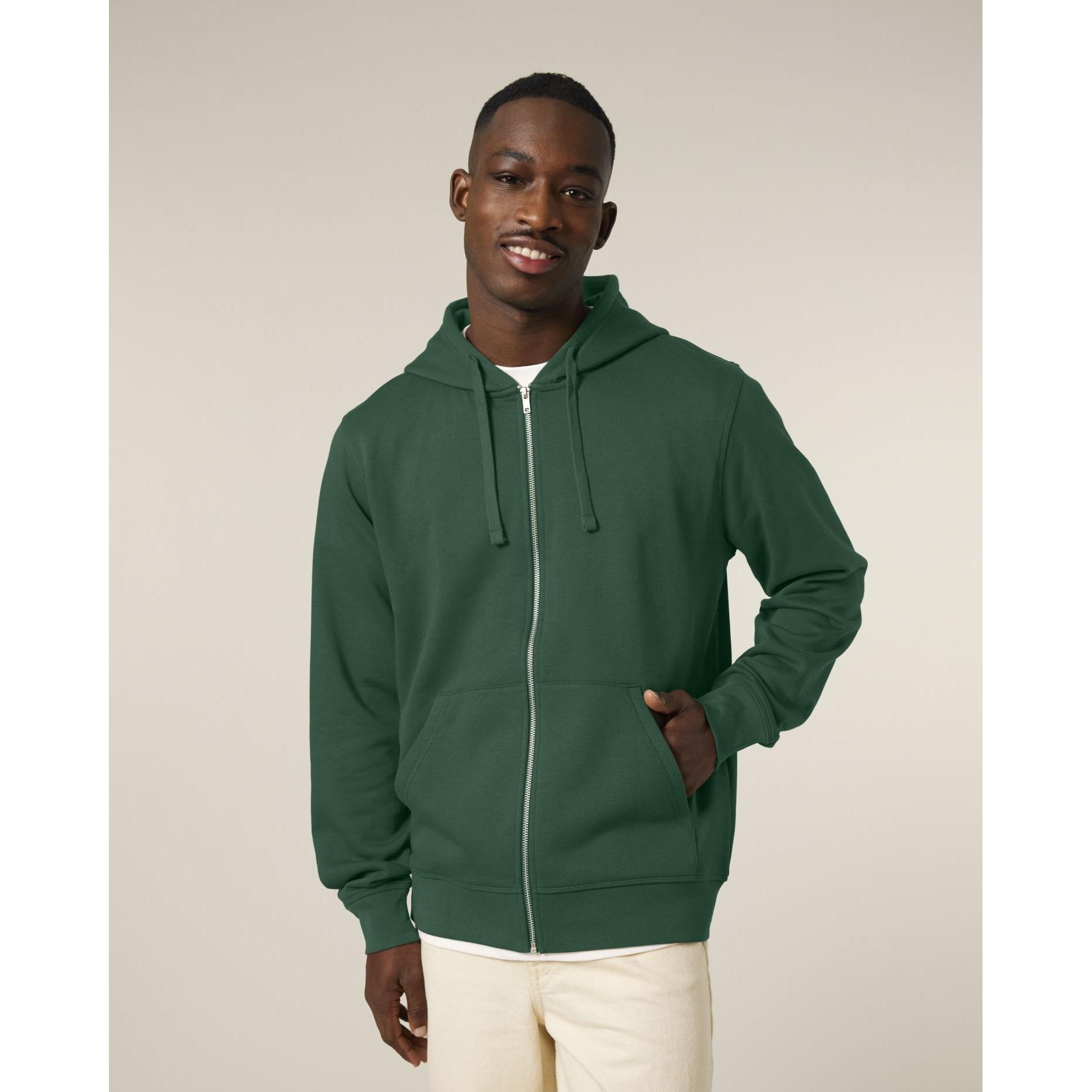 Hanorac cu fermoar unisex Mixer Bottle Green M