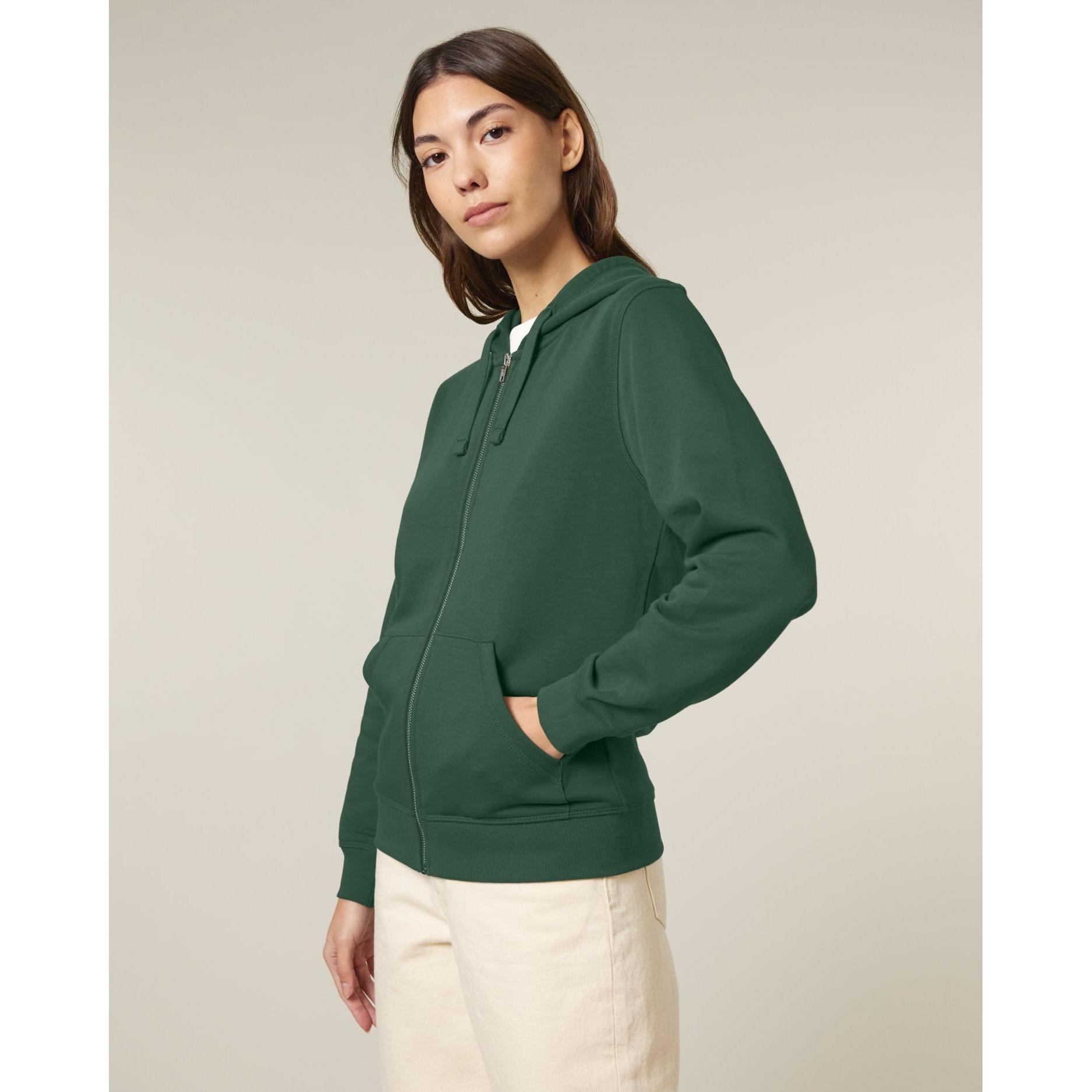 Hanorac cu fermoar unisex Mixer Bottle Green M