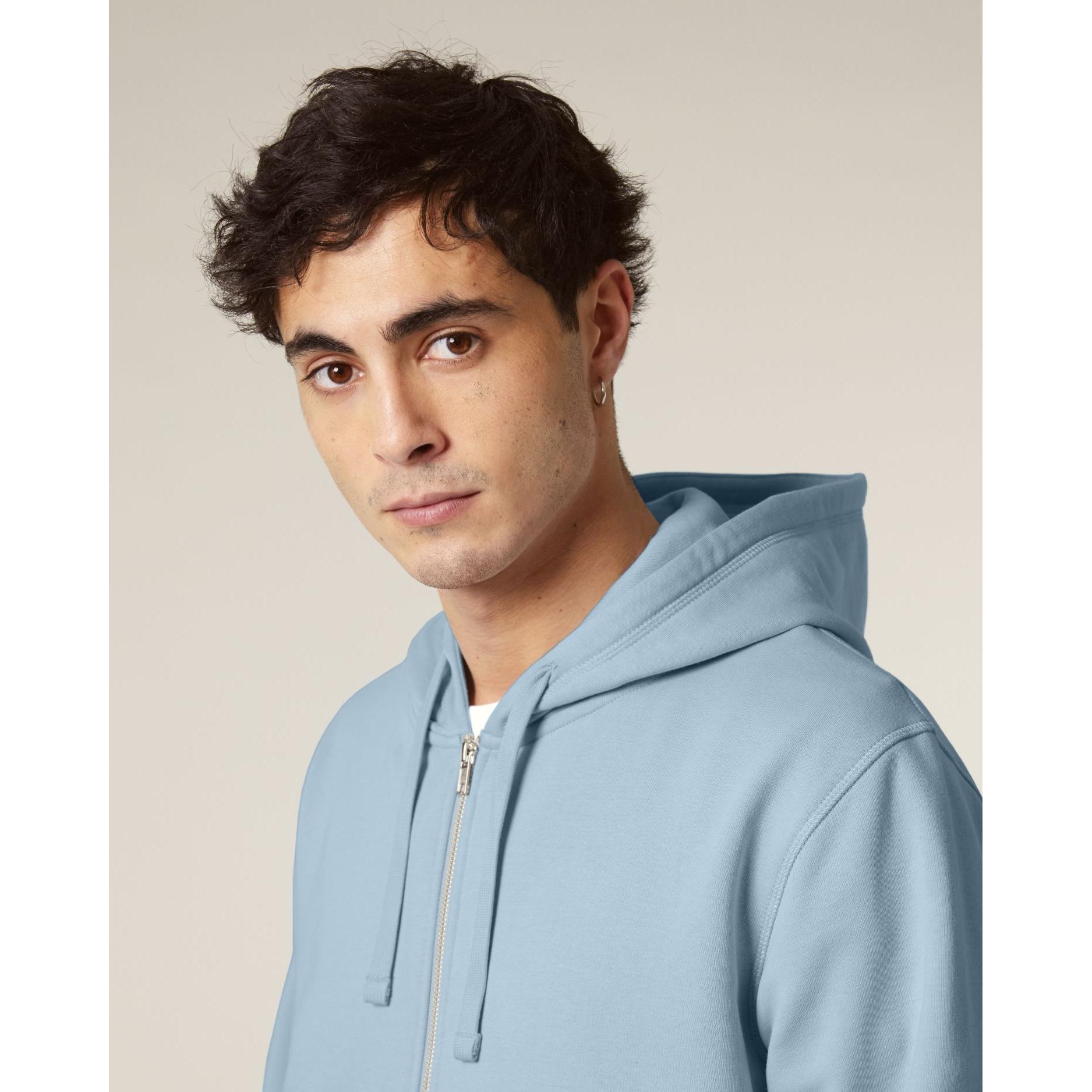 Hanorac cu fermoar unisex Mixer Sky blue S