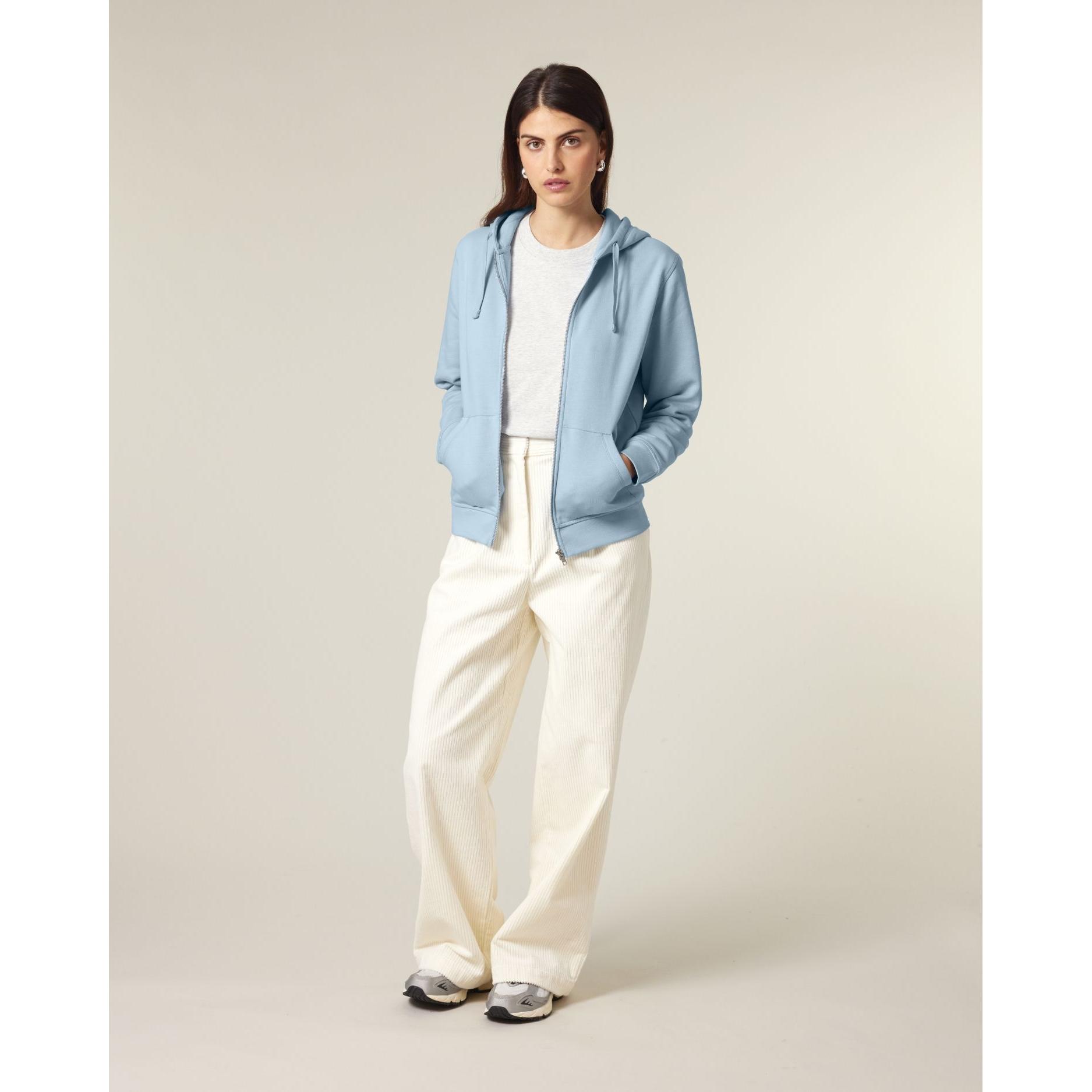 Hanorac cu fermoar unisex Mixer Sky blue M