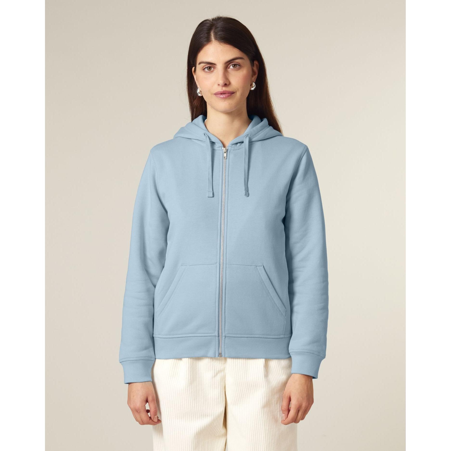 Hanorac cu fermoar unisex Mixer Sky blue S