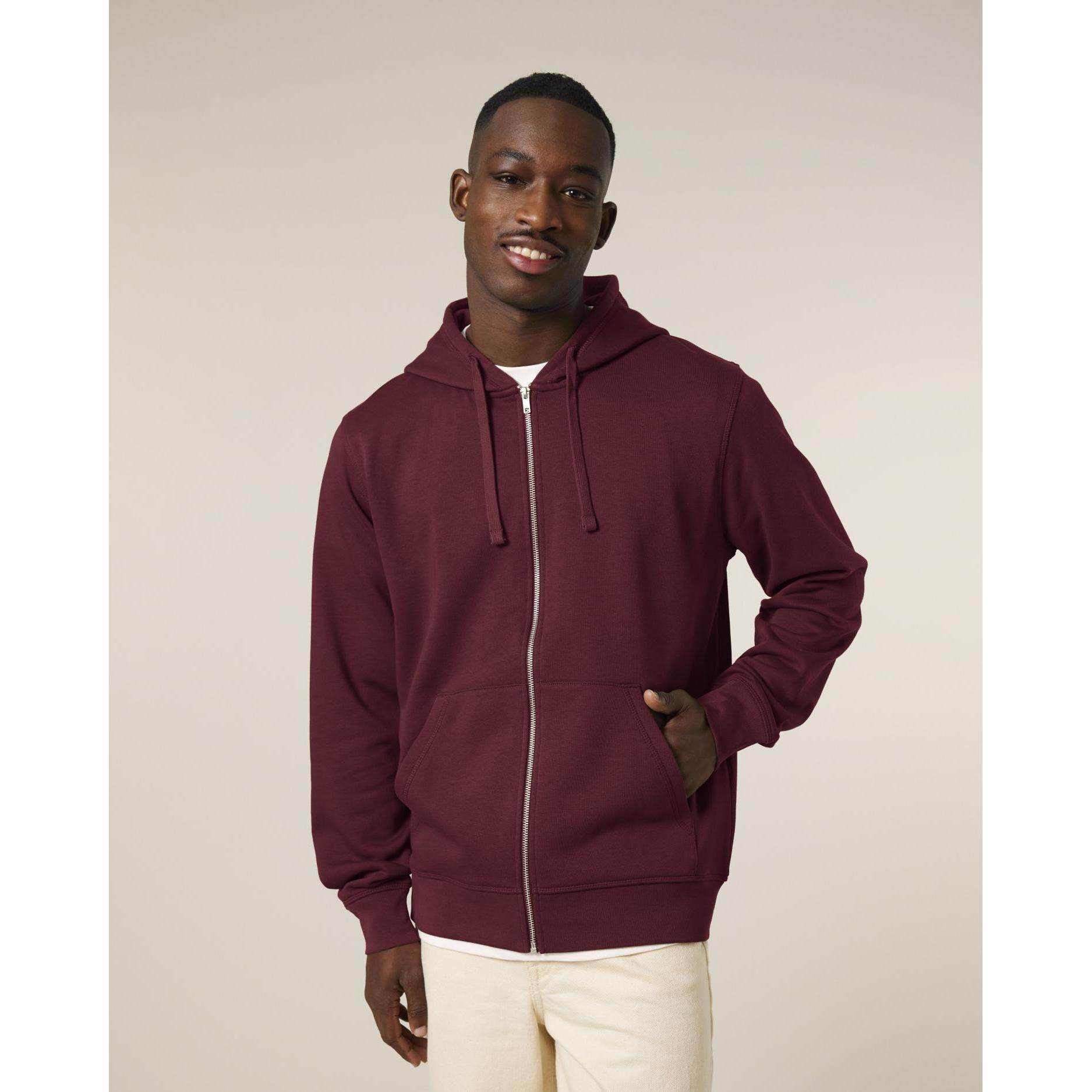 Hanorac cu fermoar unisex Mixer Burgundy 5XL