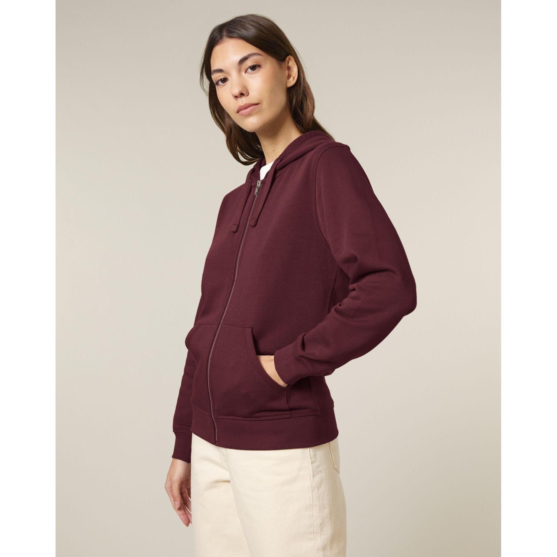 Hanorac cu fermoar unisex Mixer Burgundy 5XL