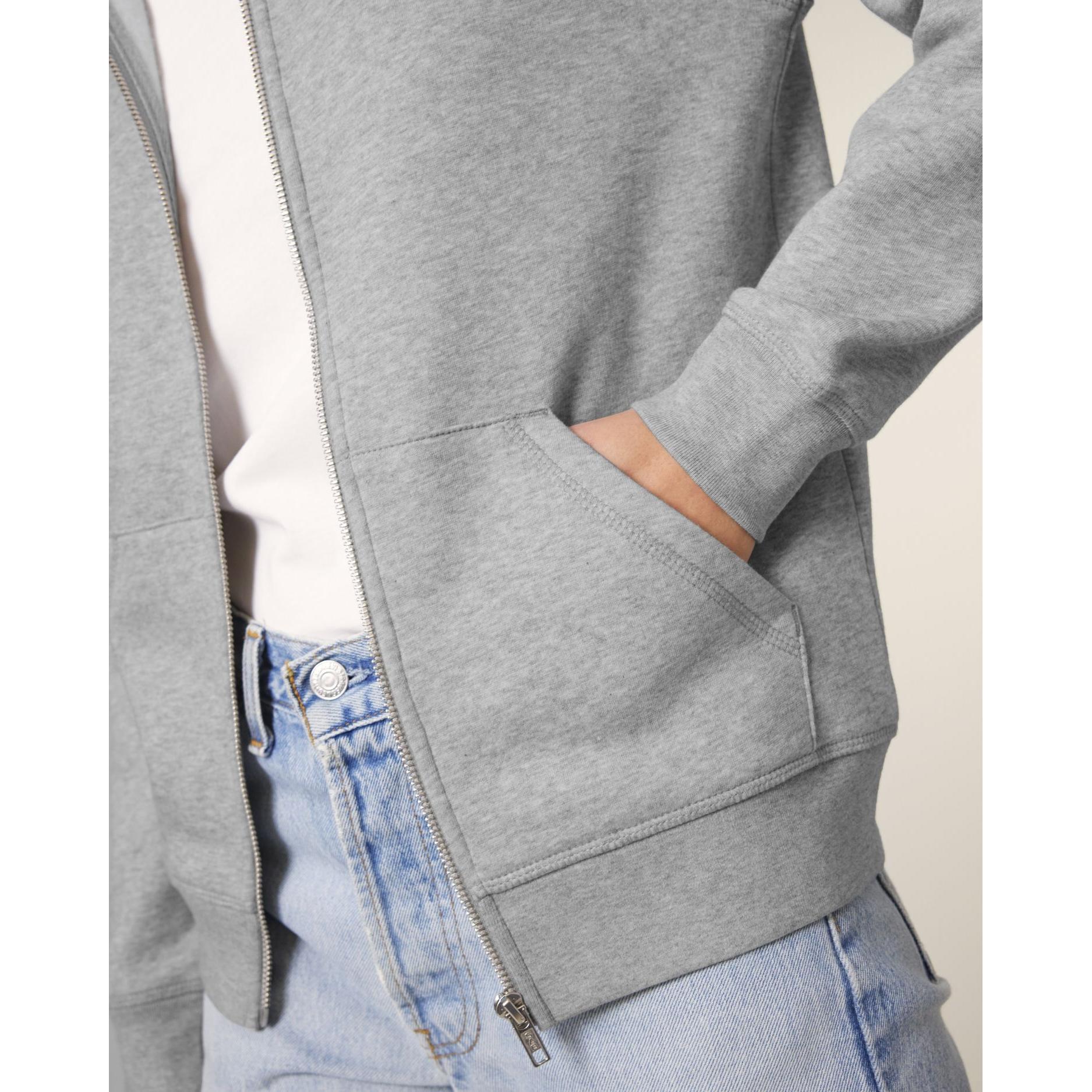 Hanorac cu fermoar unisex Mixer Heather Grey XS