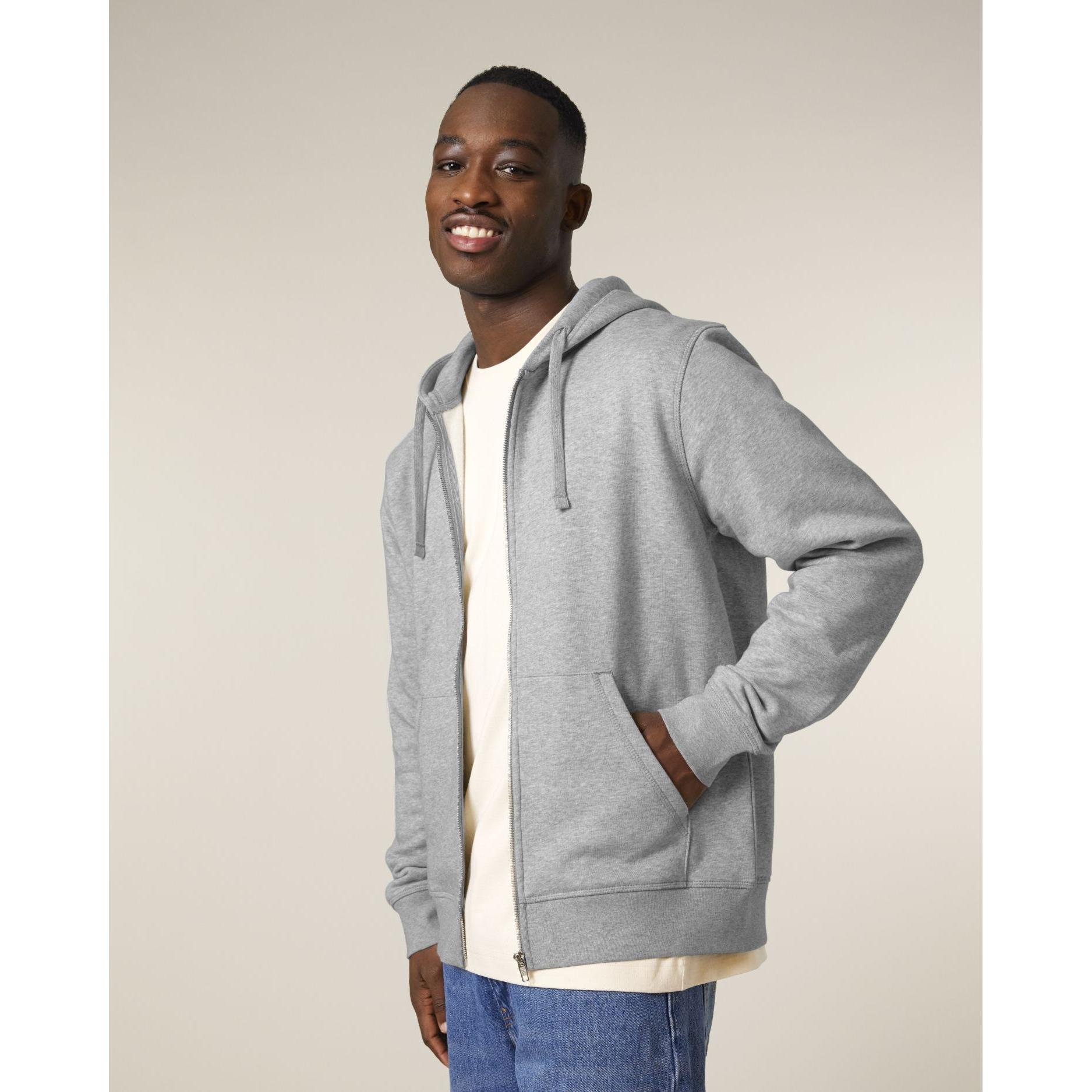 Hanorac cu fermoar unisex Mixer Heather Grey XS