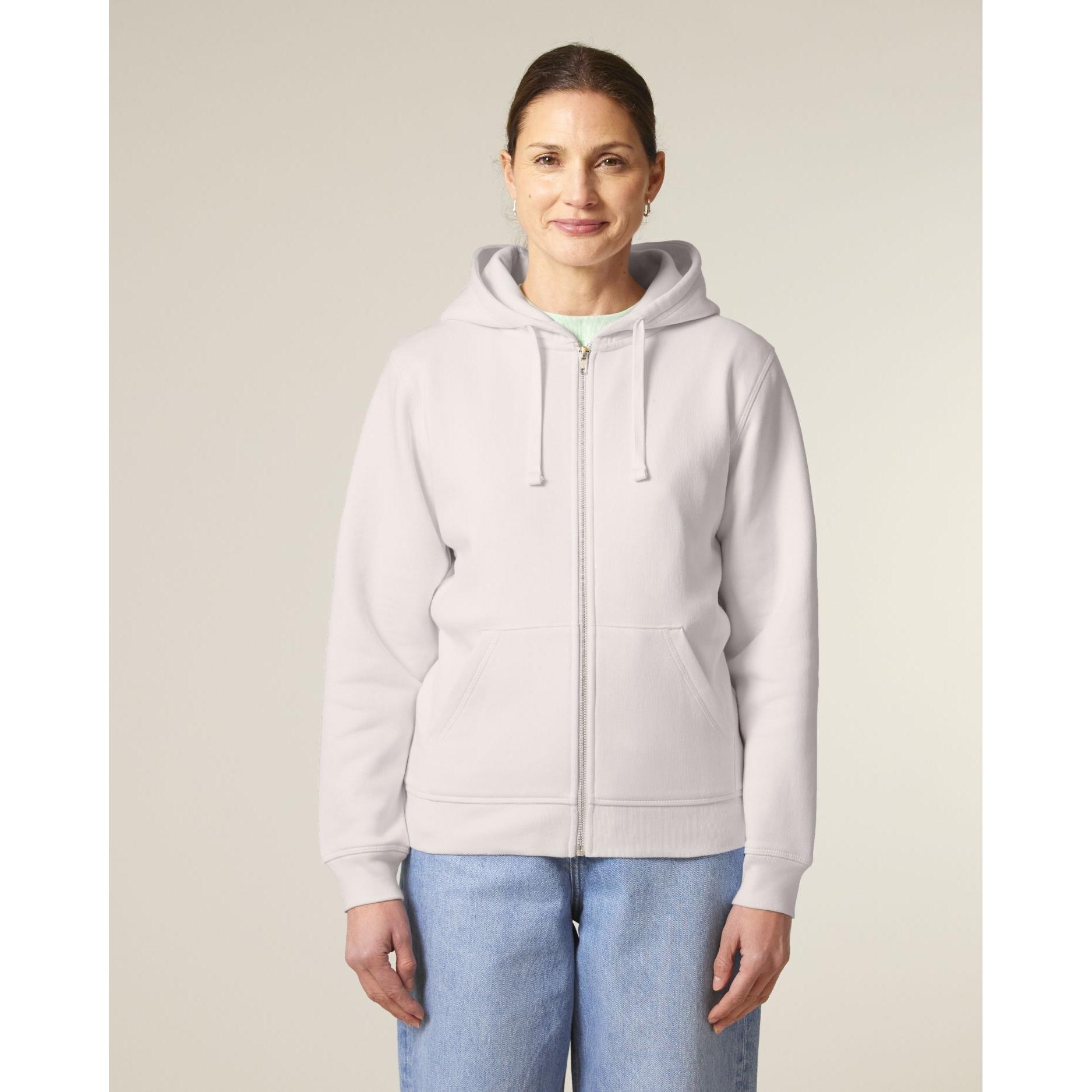 Hanorac cu fermoar unisex Mixer Vintage White L