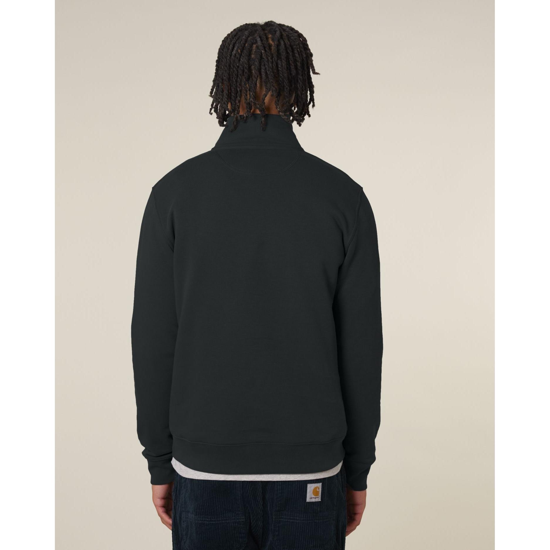 Bluză unisex cu fermoar 1/4 Trucker 2.0 Black 2XS