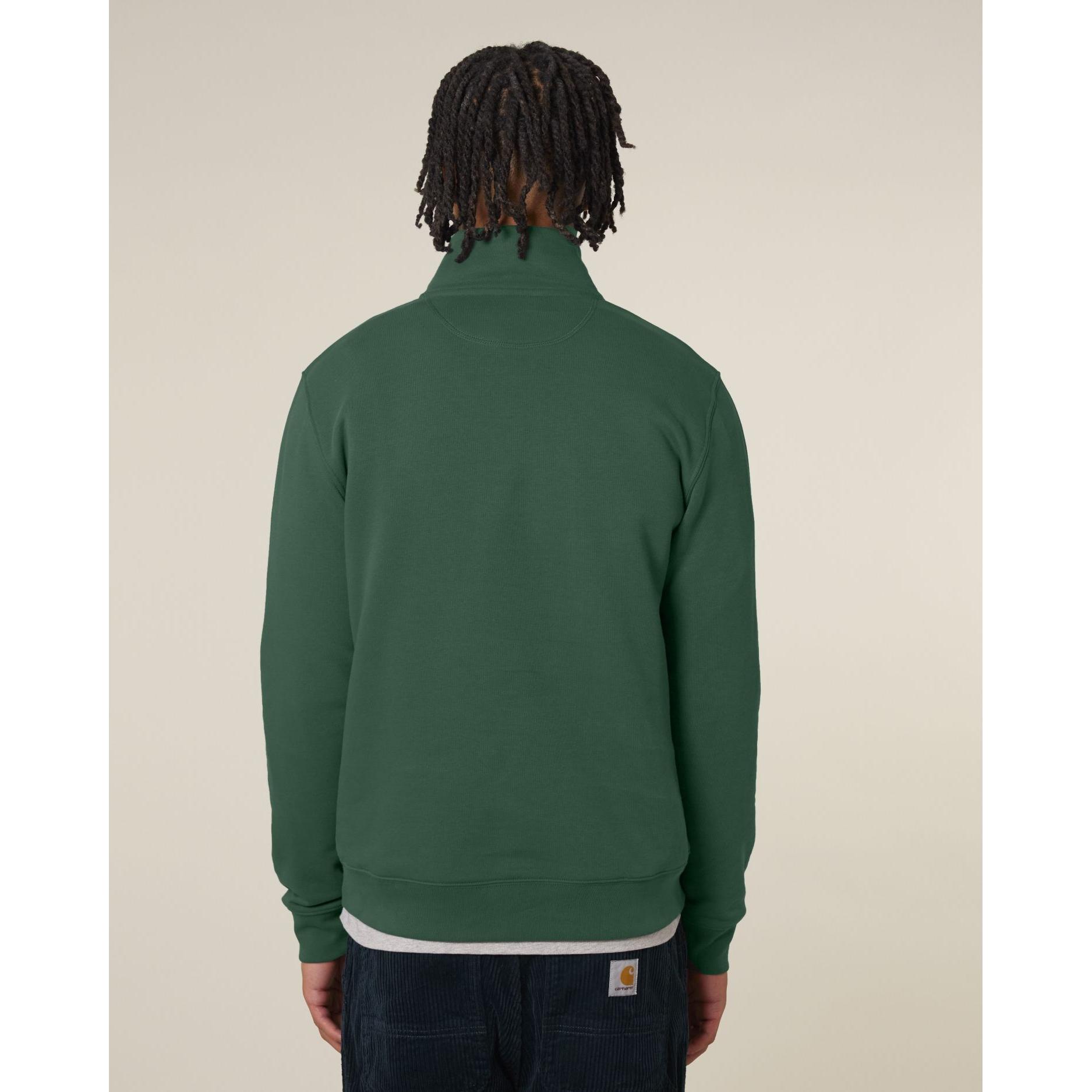 Bluză unisex cu fermoar 1/4 Trucker 2.0 Bottle Green 5XL