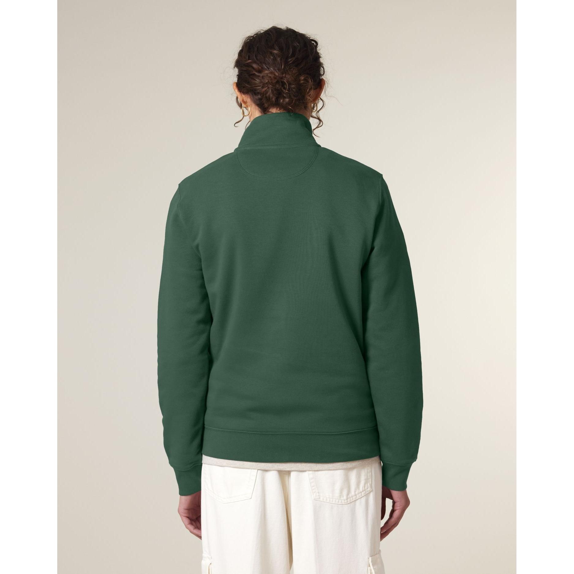 Bluză unisex cu fermoar 1/4 Trucker 2.0 Bottle Green 5XL