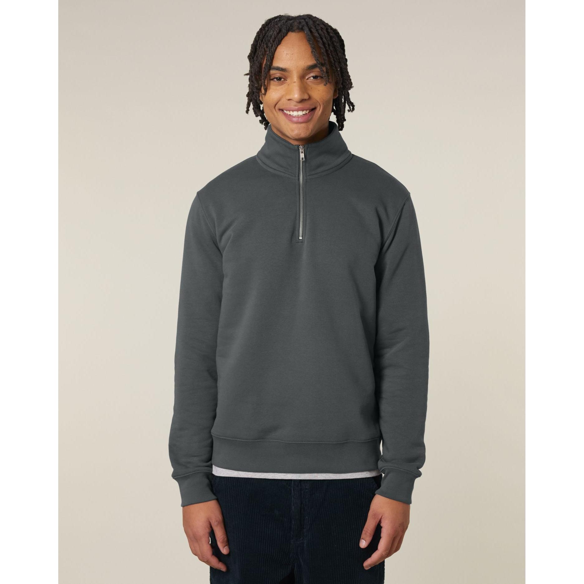 Bluză unisex cu fermoar 1/4 Trucker 2.0 Anthracite L