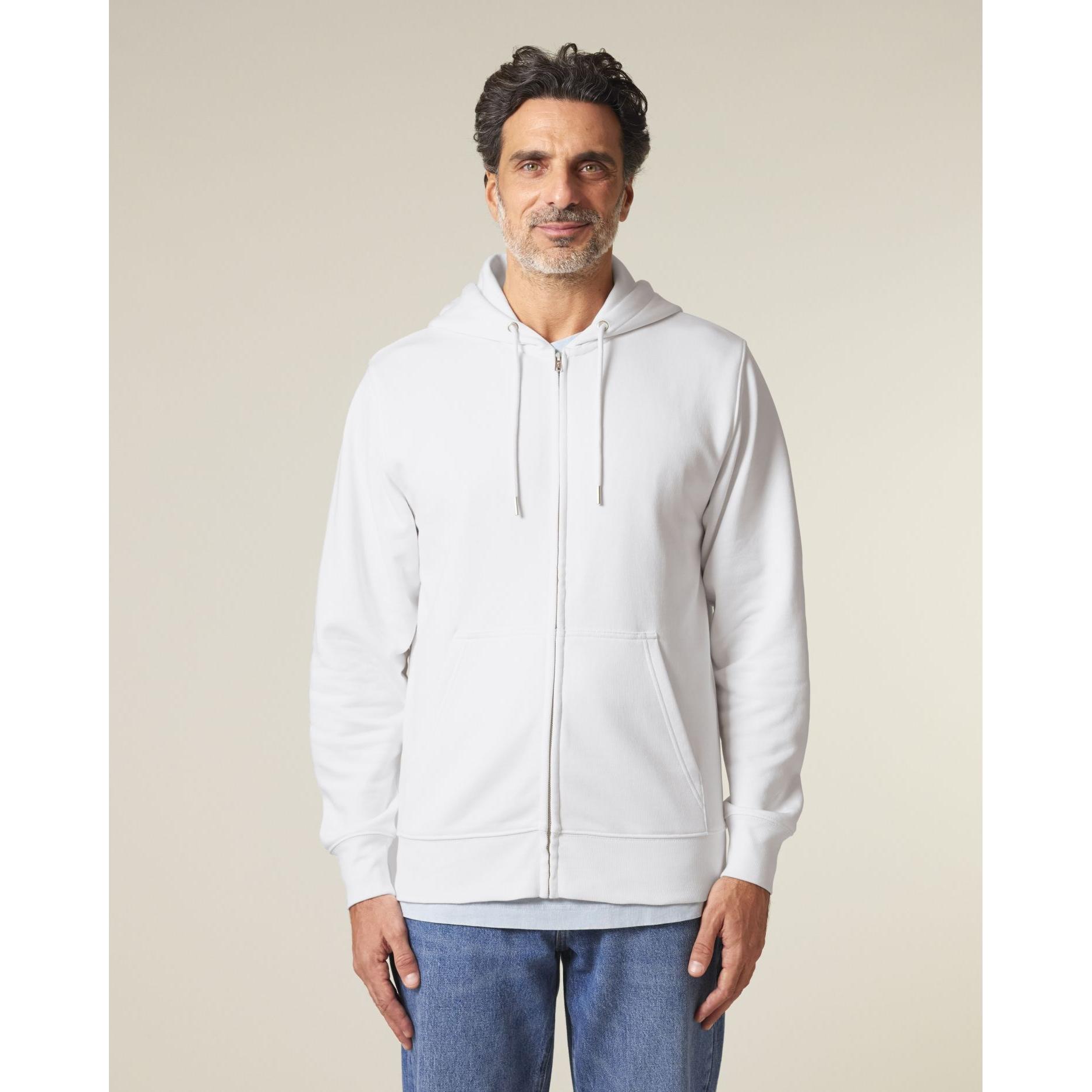 Hanorac cu fermoar unisex Connector 2.0 White XXL