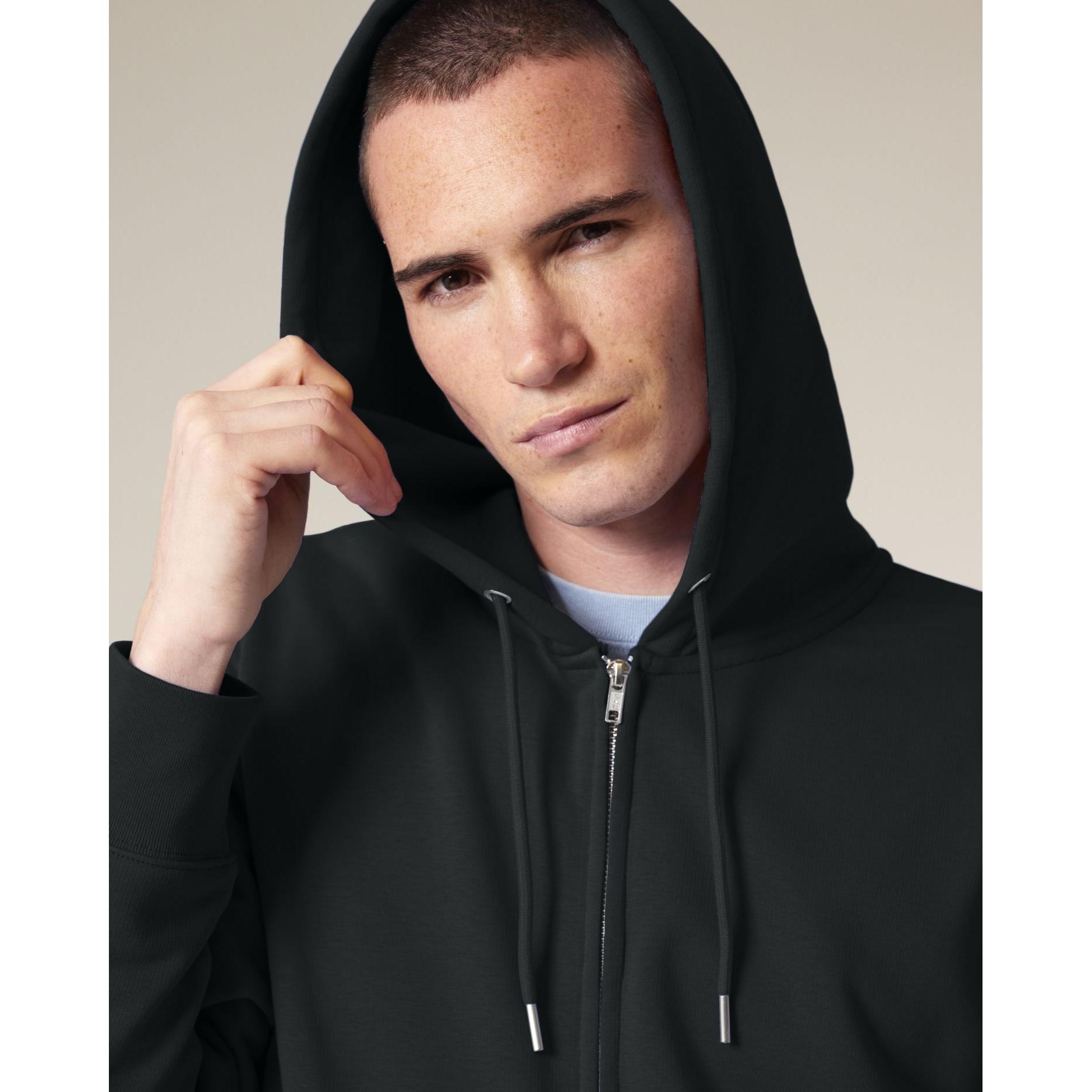 Hanorac cu fermoar unisex Connector 2.0 Black L