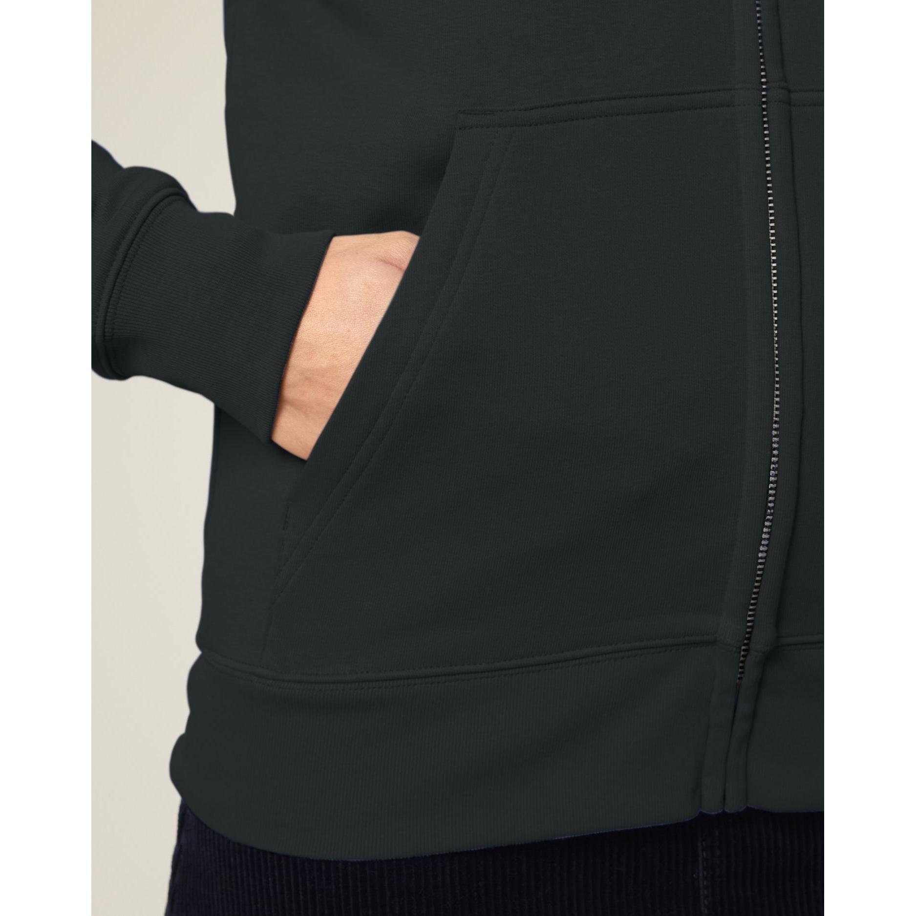 Hanorac cu fermoar unisex Connector 2.0 Black L