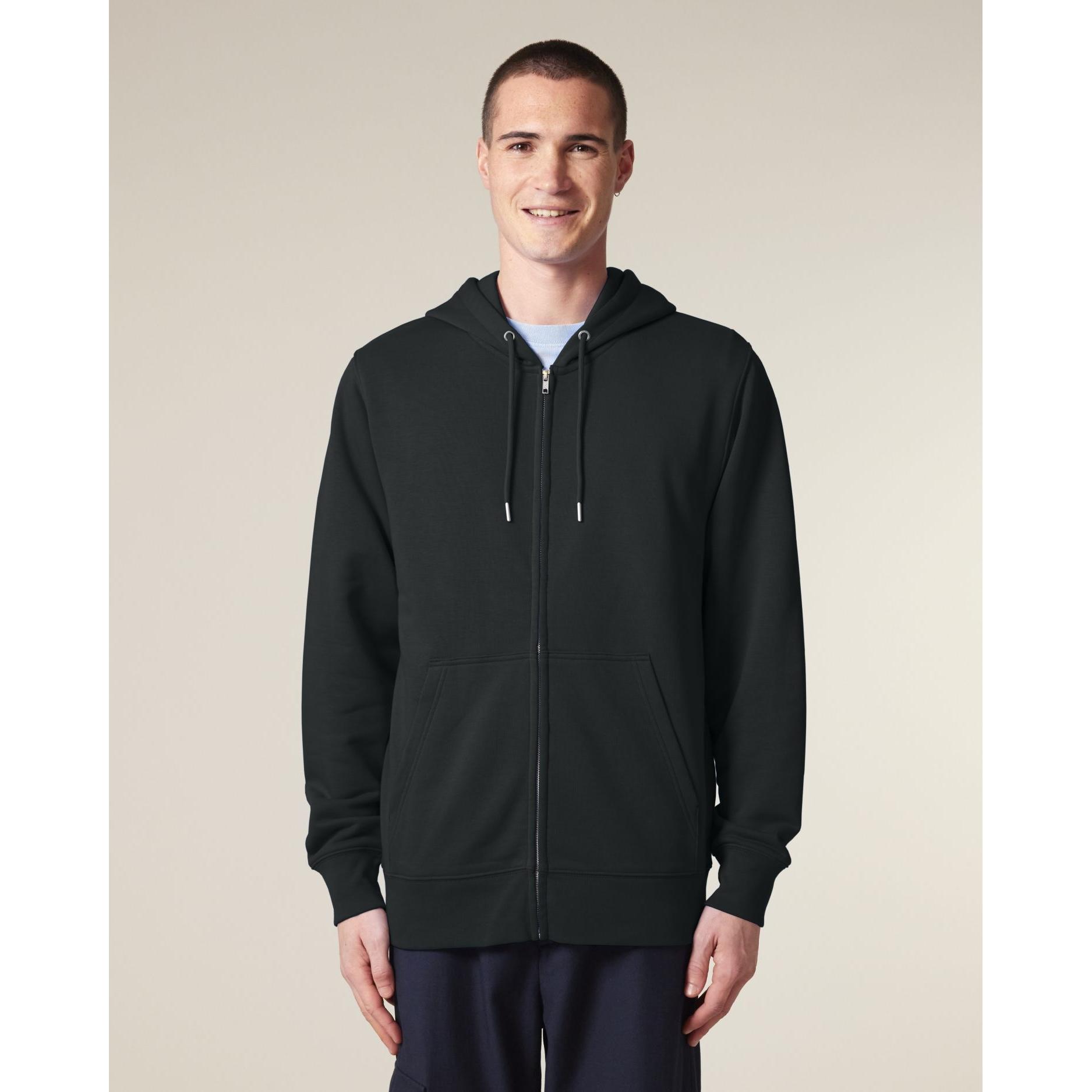 Hanorac cu fermoar unisex Connector 2.0 Black L