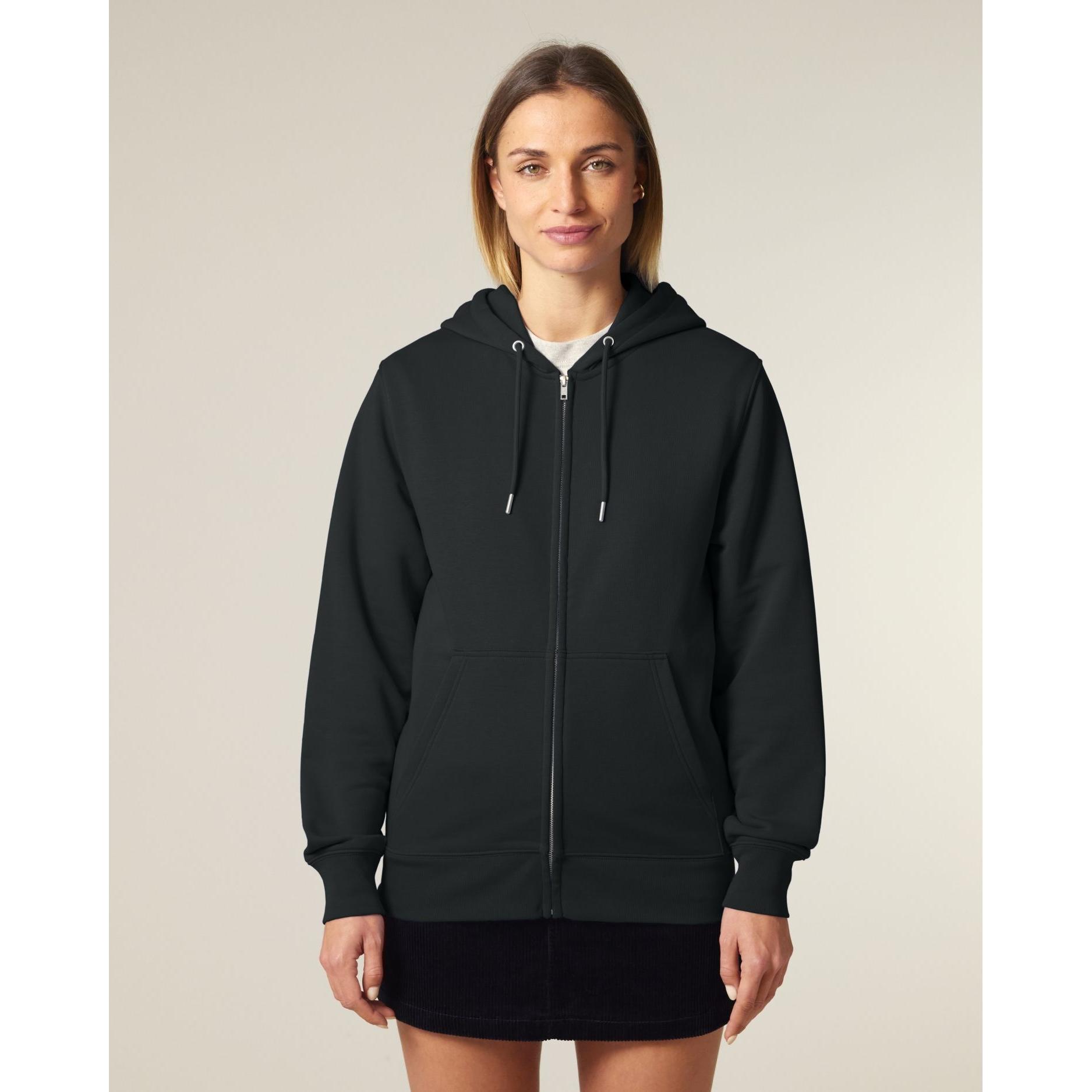Hanorac cu fermoar unisex Connector 2.0 Black L