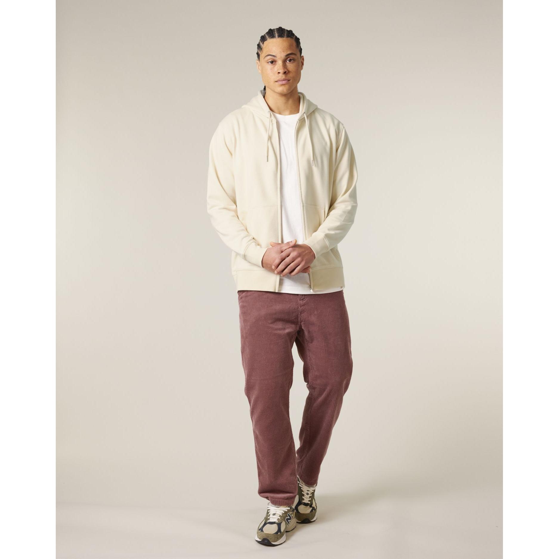 Hanorac cu fermoar unisex Connector 2.0 Natural Raw L