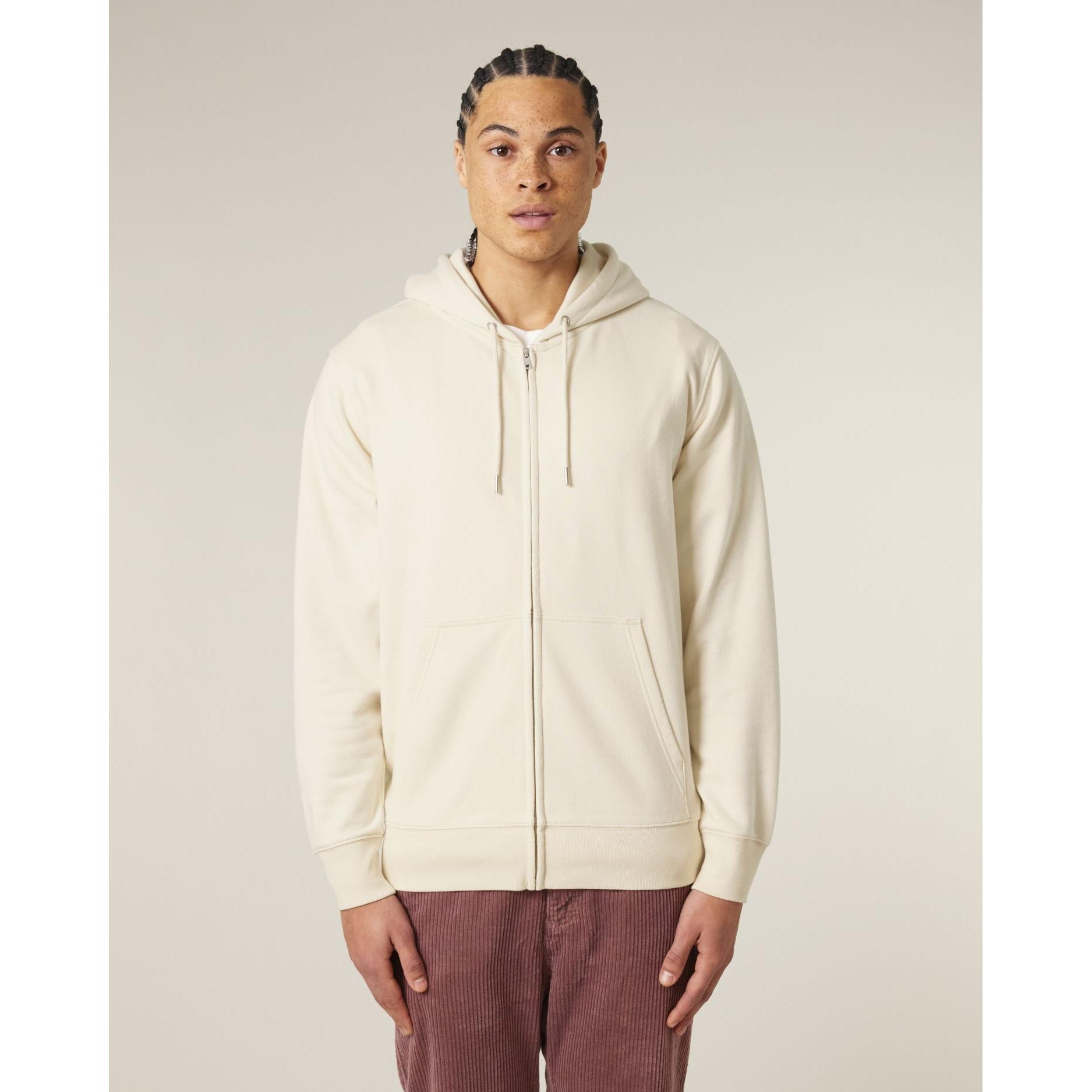 Hanorac cu fermoar unisex Connector 2.0 Natural Raw XL